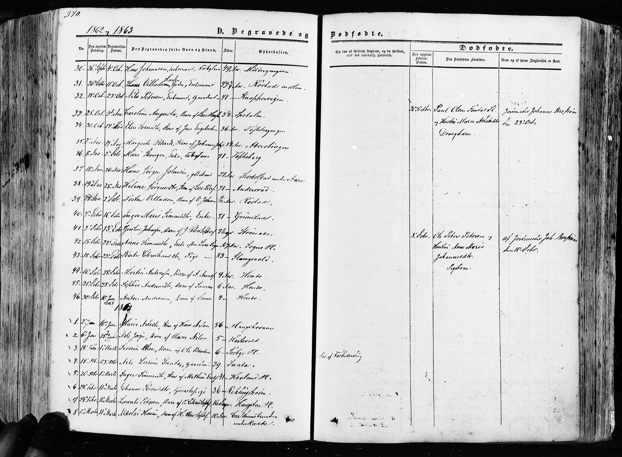 Råde prestekontor kirkebøker, AV/SAO-A-2009/F/Fa/L0006: Parish register (official) no. 6, 1854-1877, p. 340