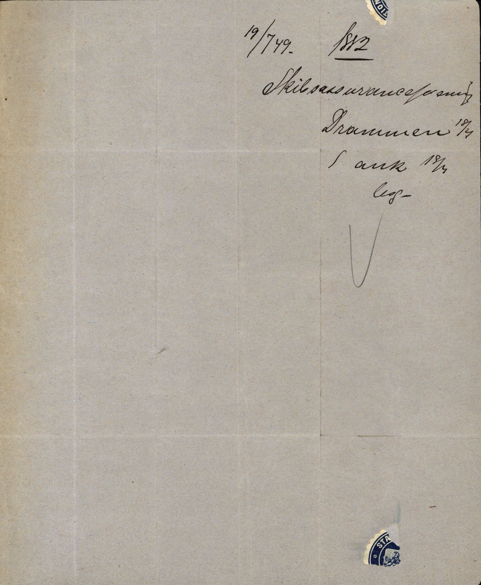 Pa 63 - Østlandske skibsassuranceforening, VEMU/A-1079/G/Ga/L0015/0007: Havaridokumenter / Jil, B.M. Width, Luca, Flora, Drammen, 1882, p. 73