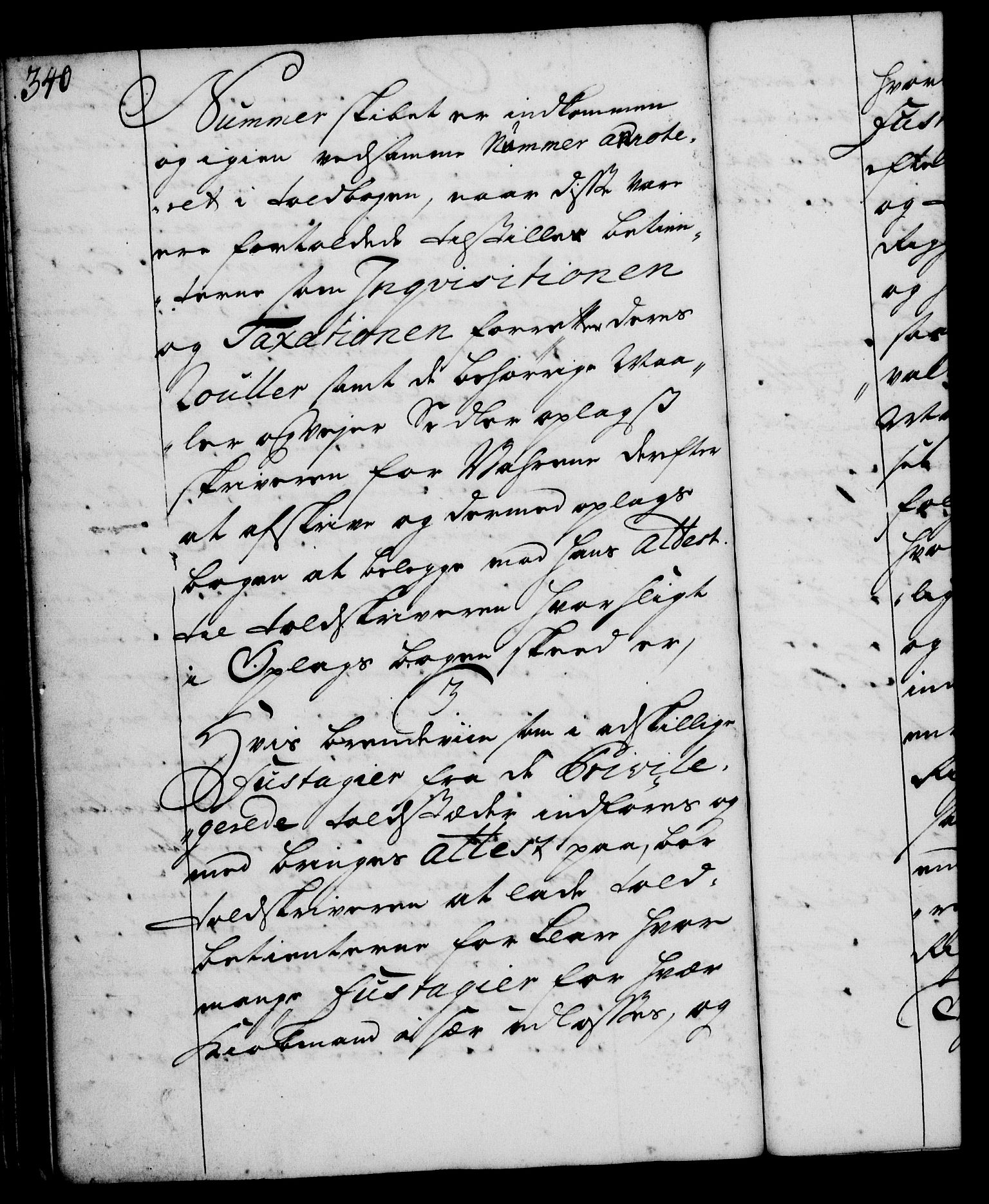 Rentekammeret, Kammerkanselliet, RA/EA-3111/G/Gg/Ggi/L0001: Norsk instruksjonsprotokoll med register (merket RK 53.34), 1720-1729, p. 340