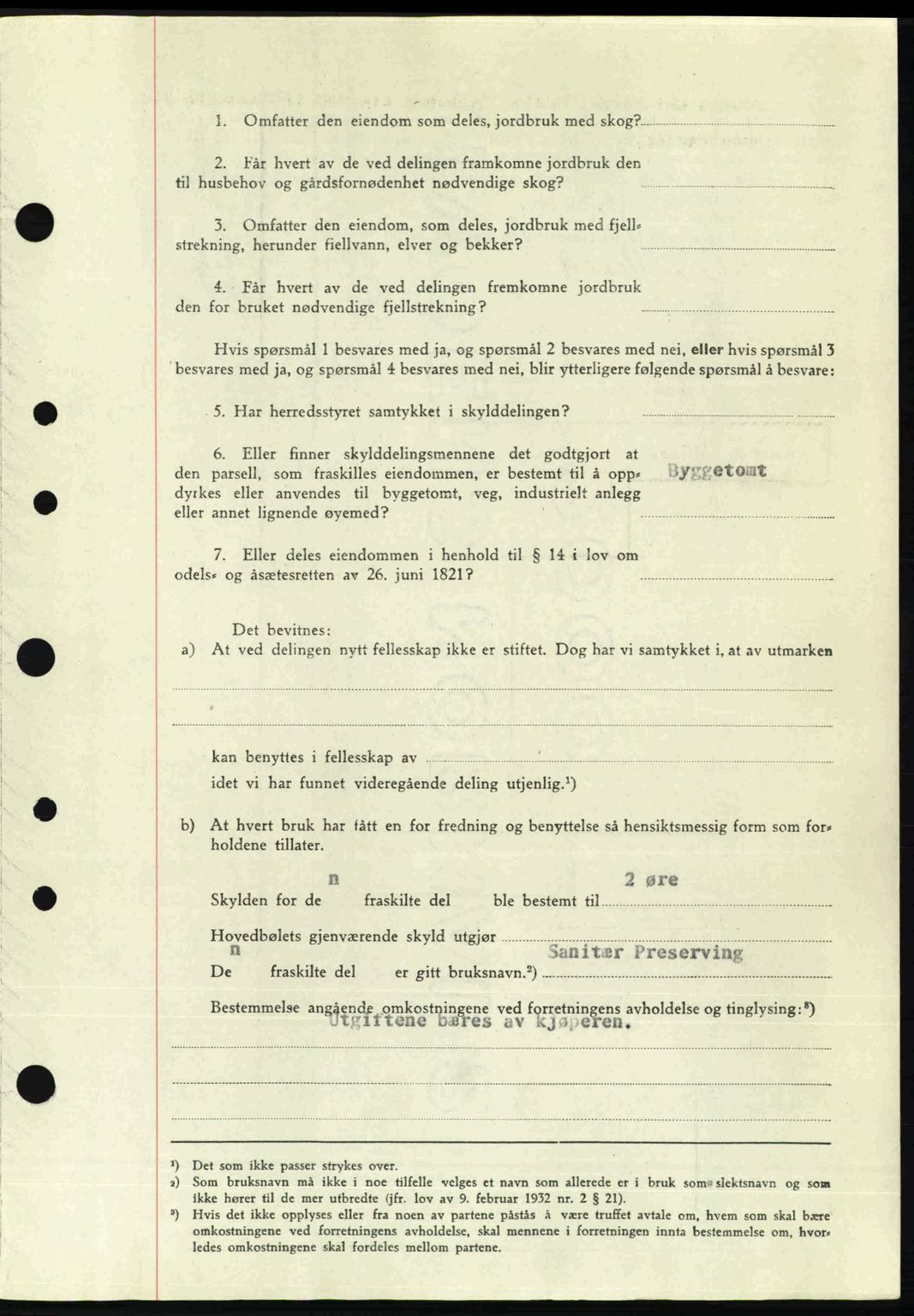 Tønsberg sorenskriveri, AV/SAKO-A-130/G/Ga/Gaa/L0022: Mortgage book no. A22, 1947-1947, Diary no: : 2000/1947