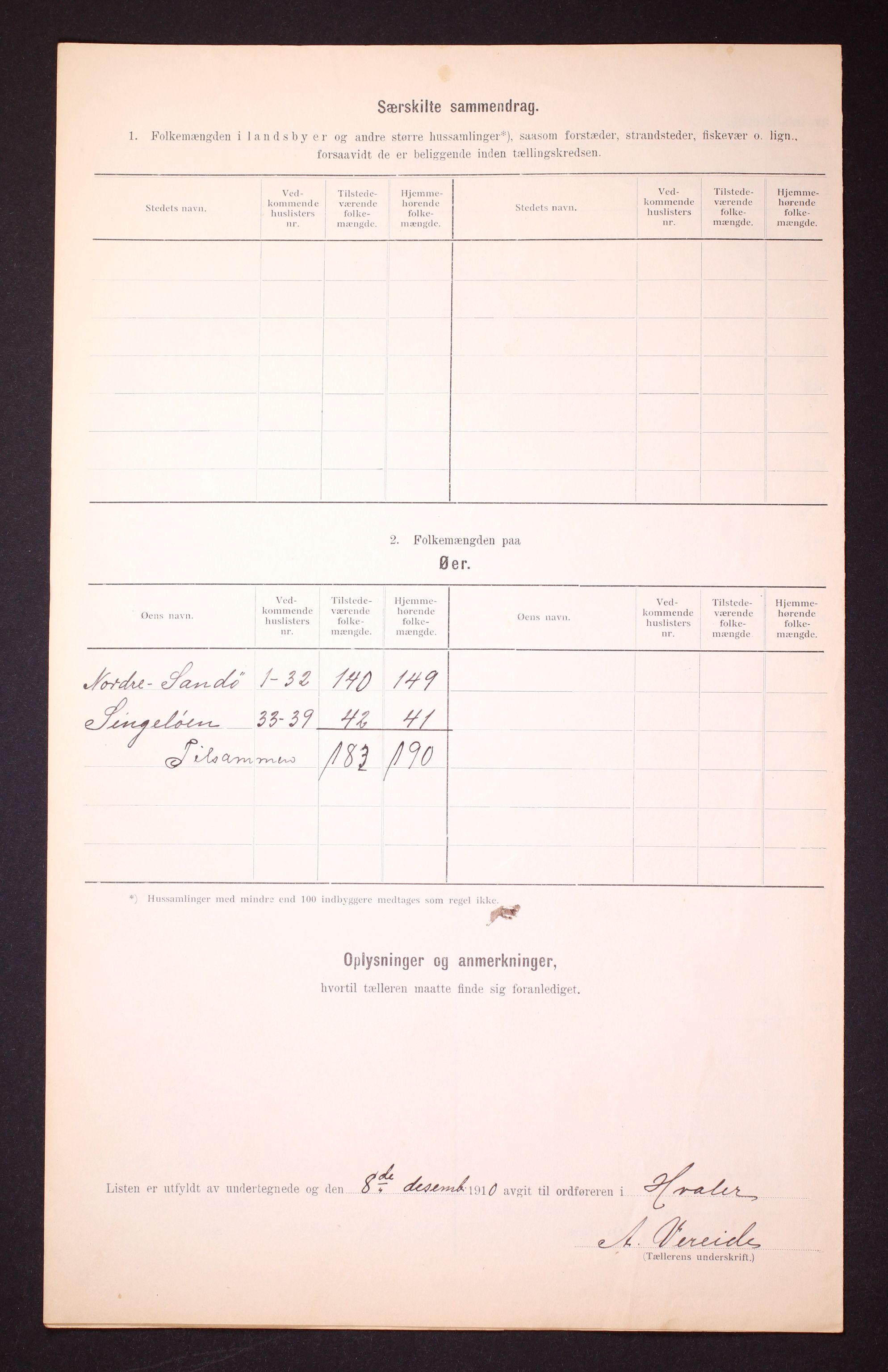 RA, 1910 census for Hvaler, 1910, p. 6