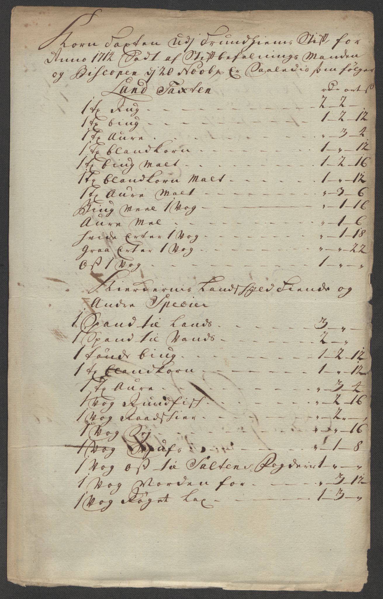 Rentekammeret inntil 1814, Reviderte regnskaper, Fogderegnskap, RA/EA-4092/R60/L3965: Fogderegnskap Orkdal og Gauldal, 1714, p. 194