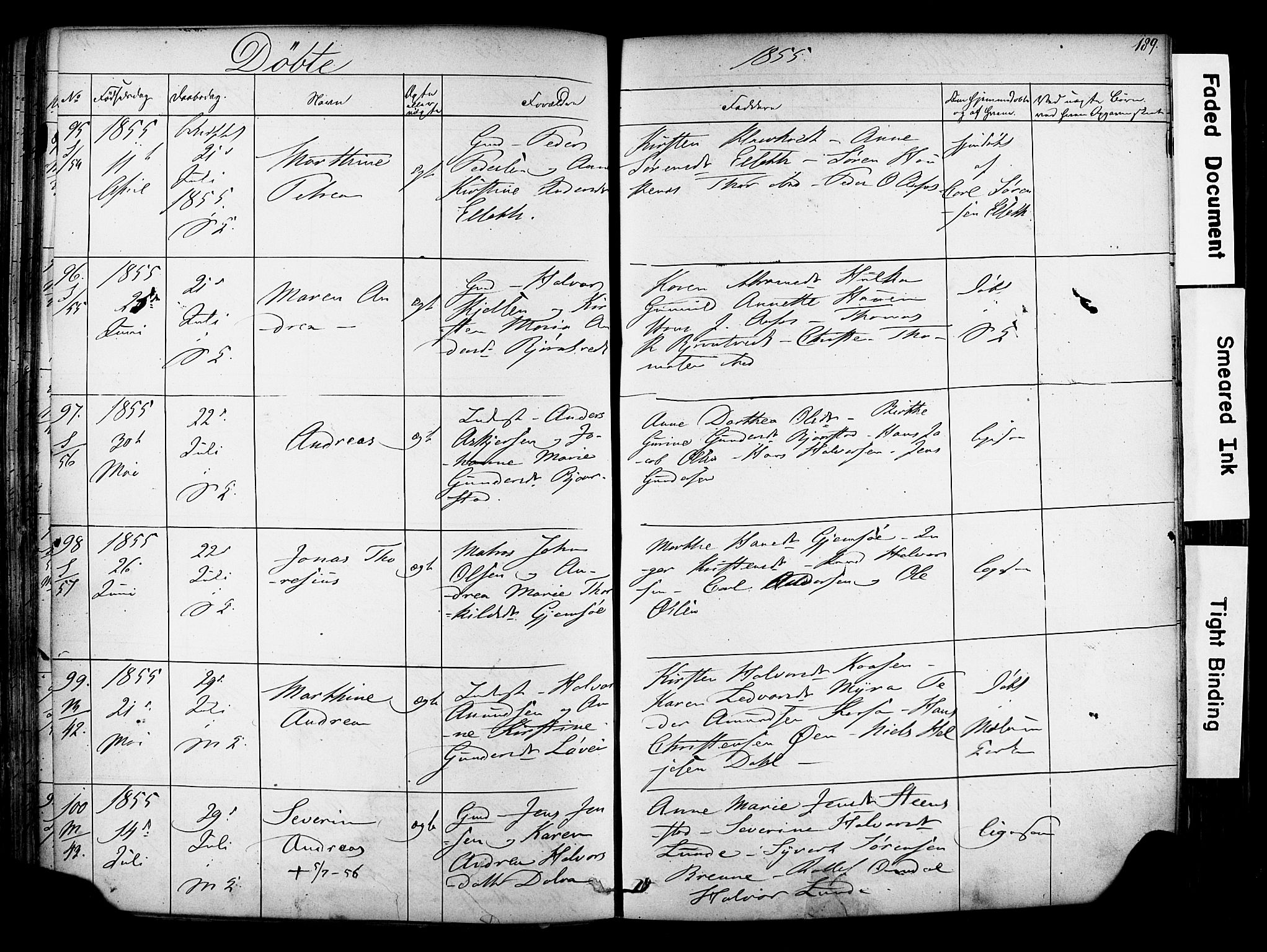 Solum kirkebøker, SAKO/A-306/F/Fa/L0006: Parish register (official) no. I 6, 1844-1855, p. 189