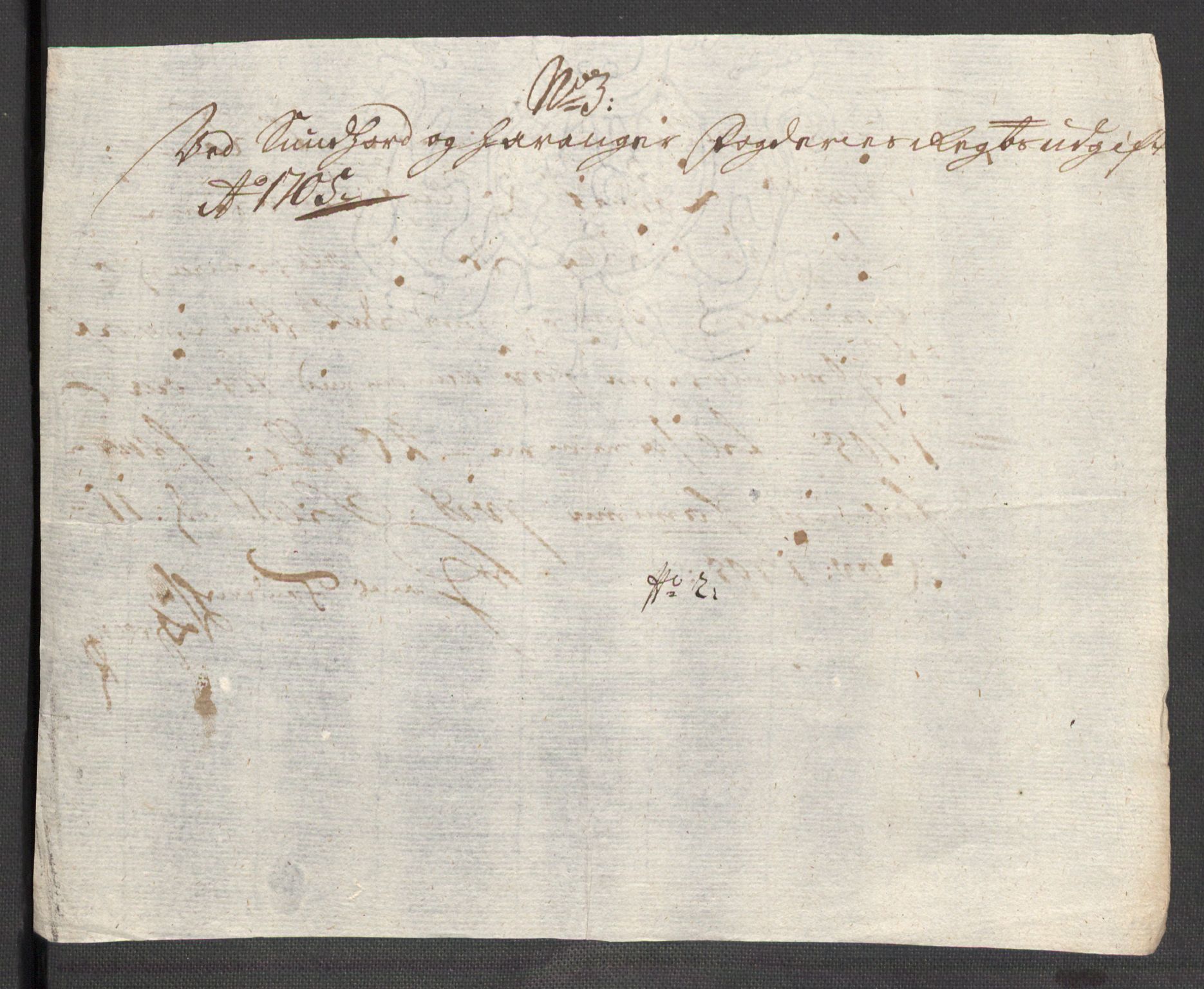 Rentekammeret inntil 1814, Reviderte regnskaper, Fogderegnskap, AV/RA-EA-4092/R48/L2983: Fogderegnskap Sunnhordland og Hardanger, 1705, p. 196