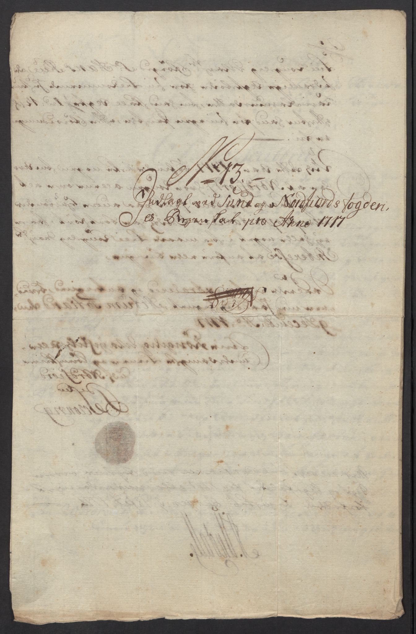 Rentekammeret inntil 1814, Reviderte regnskaper, Fogderegnskap, AV/RA-EA-4092/R53/L3441: Fogderegnskap Sunn- og Nordfjord, 1717-1718, p. 120