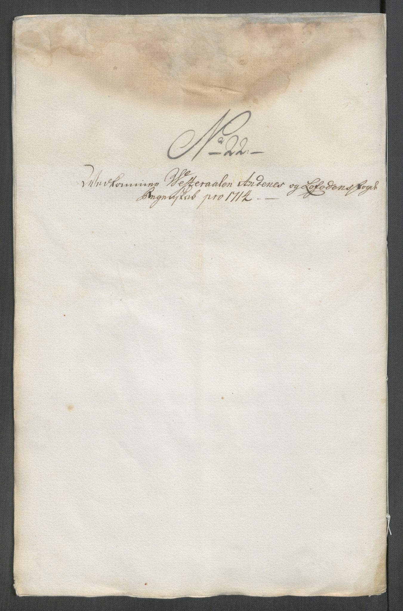 Rentekammeret inntil 1814, Reviderte regnskaper, Fogderegnskap, AV/RA-EA-4092/R67/L4680: Fogderegnskap Vesterålen, Andenes og Lofoten, 1714, p. 140