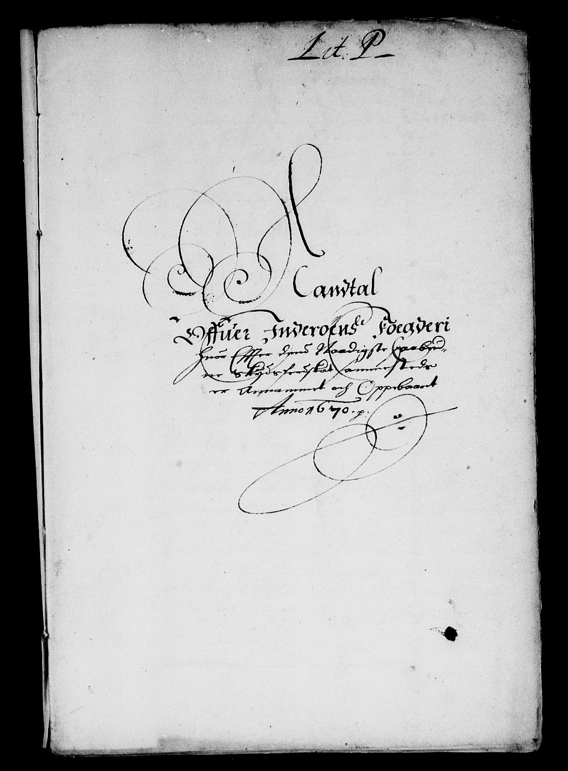 Rentekammeret inntil 1814, Reviderte regnskaper, Stiftamtstueregnskaper, Trondheim stiftamt og Nordland amt, AV/RA-EA-6044/R/Rd/L0030: Trondheim stiftamt, 1670