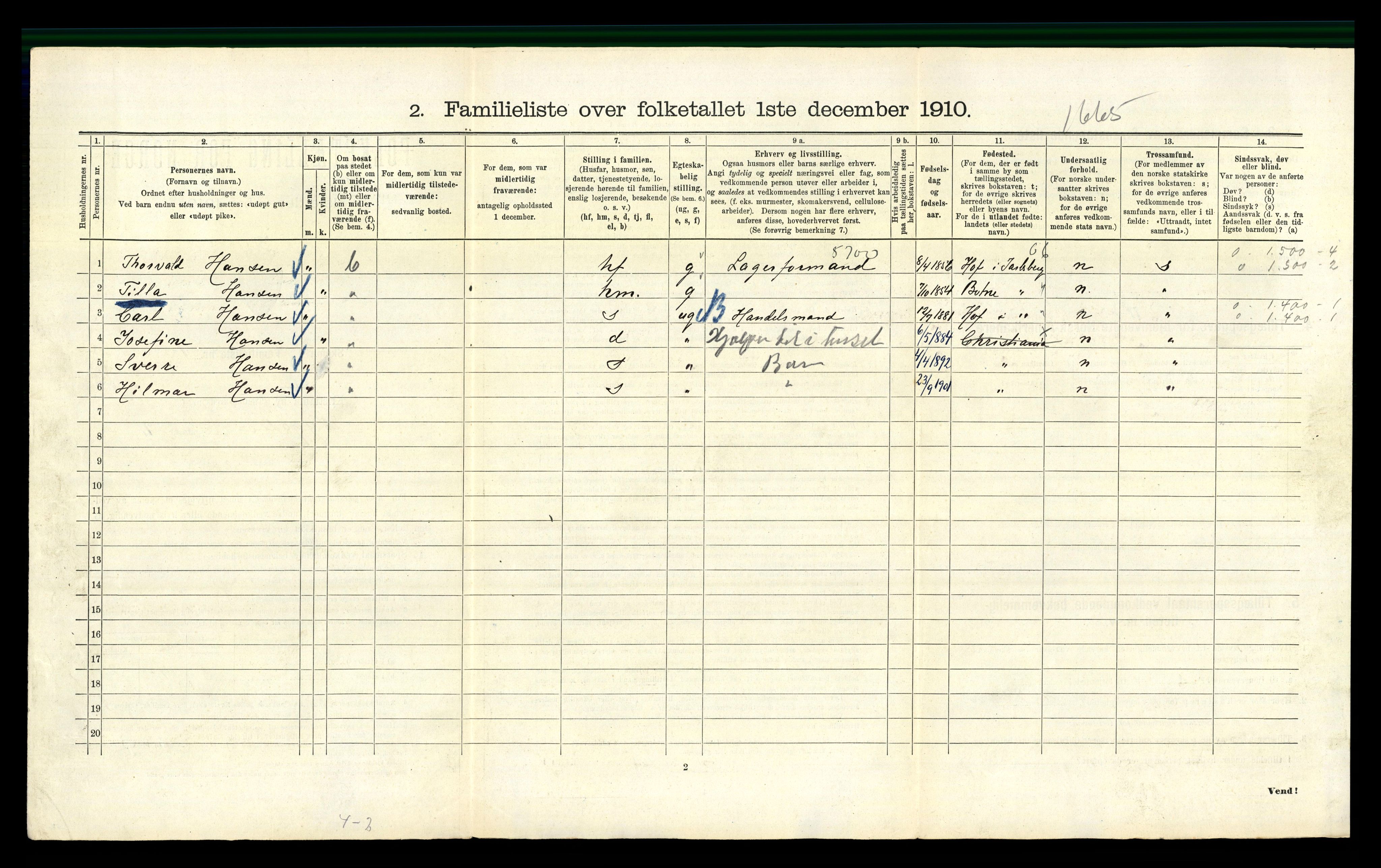 RA, 1910 census for Kristiania, 1910, p. 72044