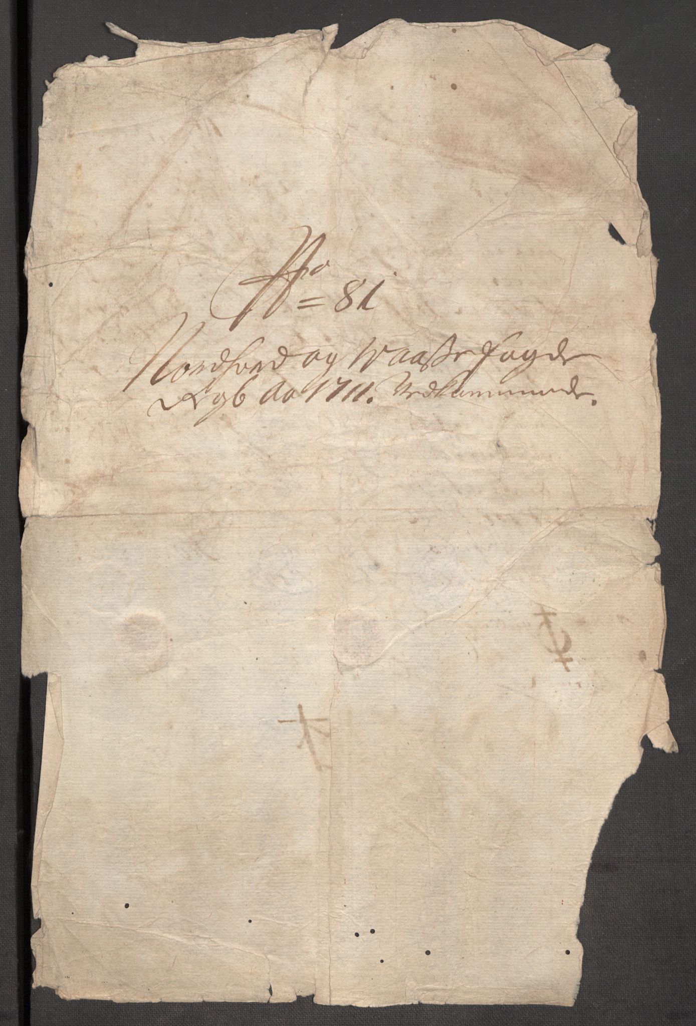 Rentekammeret inntil 1814, Reviderte regnskaper, Fogderegnskap, AV/RA-EA-4092/R51/L3192: Fogderegnskap Nordhordland og Voss, 1711, p. 370