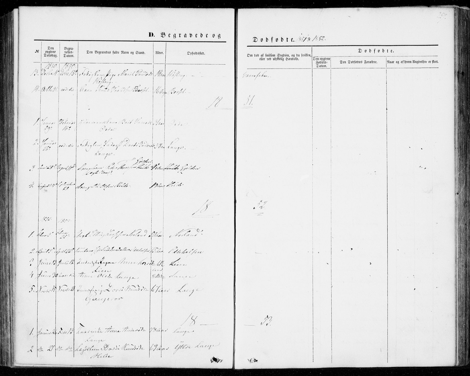 Ministerialprotokoller, klokkerbøker og fødselsregistre - Møre og Romsdal, SAT/A-1454/554/L0643: Parish register (official) no. 554A01, 1846-1879, p. 257