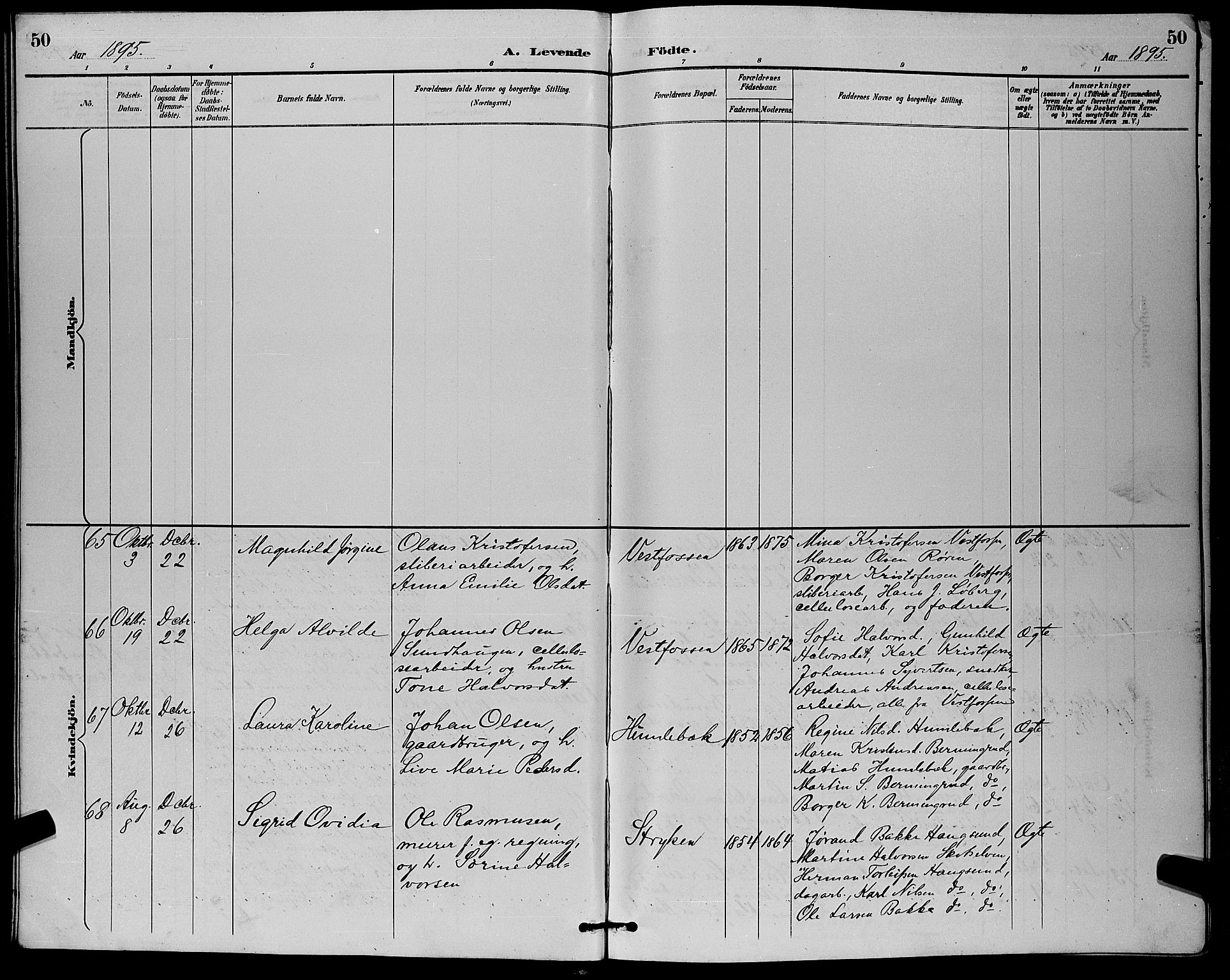 Eiker kirkebøker, AV/SAKO-A-4/G/Ga/L0007: Parish register (copy) no. I 7, 1893-1902, p. 50