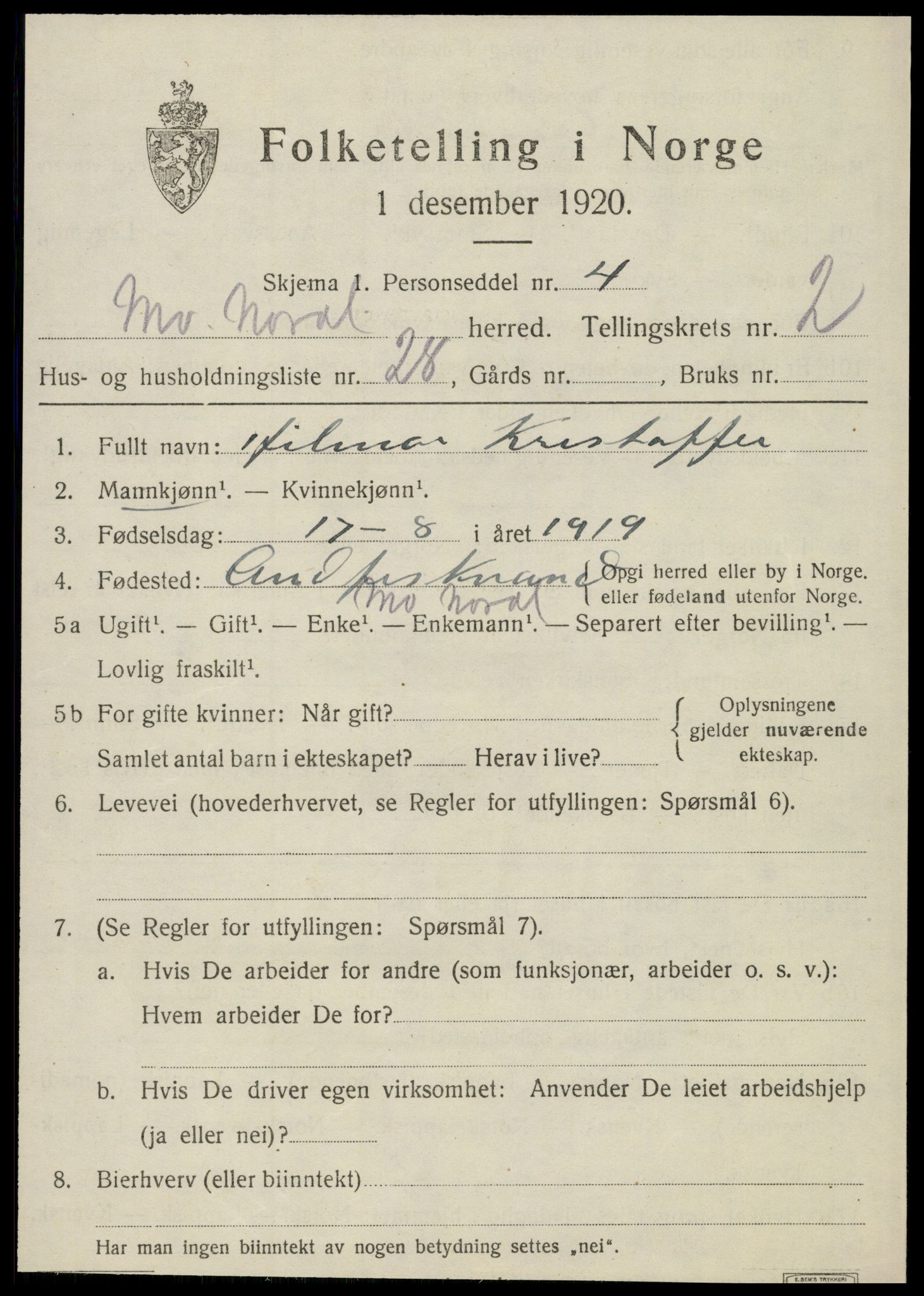 SAT, 1920 census for Mo, 1920, p. 2911