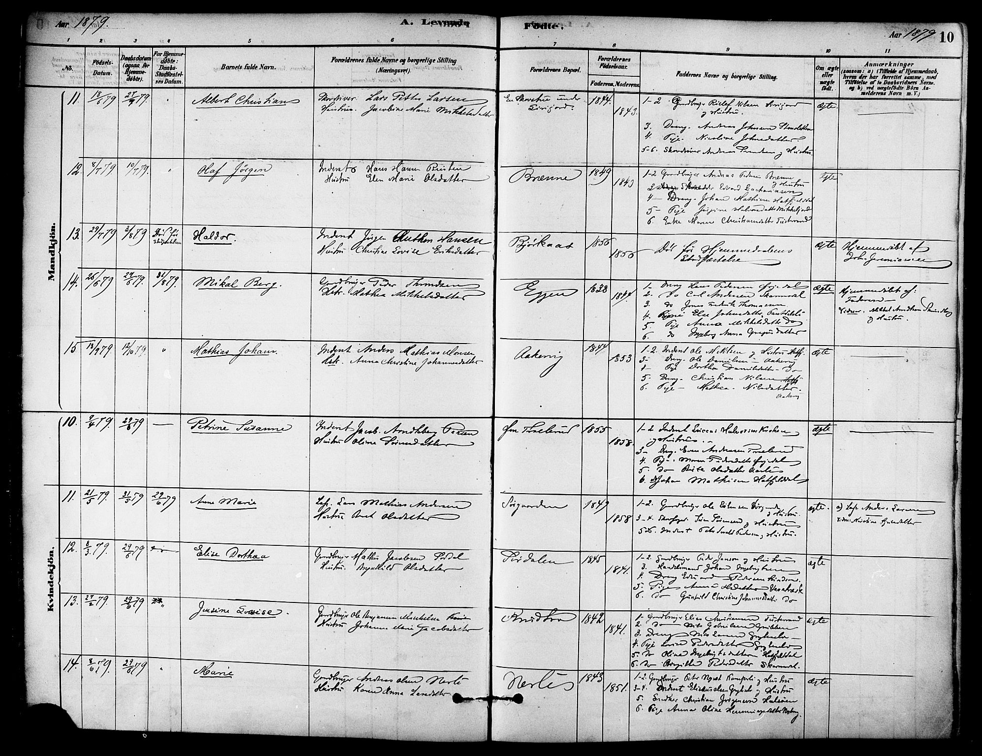 Ministerialprotokoller, klokkerbøker og fødselsregistre - Nordland, AV/SAT-A-1459/823/L0325: Parish register (official) no. 823A02, 1878-1898, p. 10