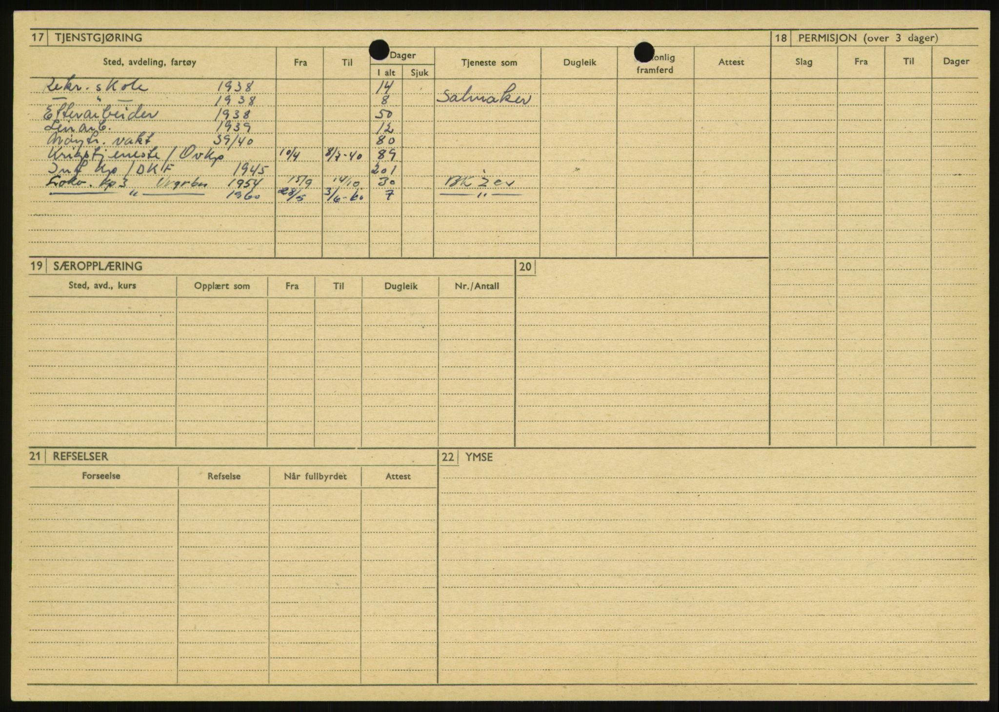 Forsvaret, Varanger bataljon, AV/RA-RAFA-2258/1/D/L0446: Rulleblad for menige født 1917-1919, 1917-1919, p. 63