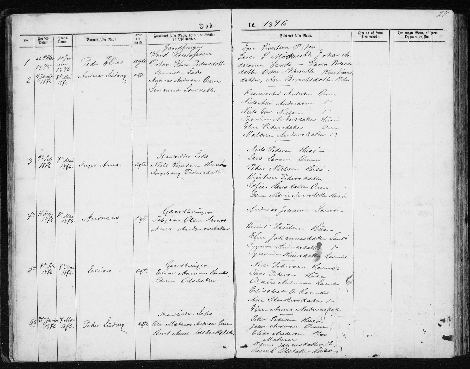 Ministerialprotokoller, klokkerbøker og fødselsregistre - Møre og Romsdal, AV/SAT-A-1454/561/L0732: Parish register (copy) no. 561C02, 1867-1900, p. 27