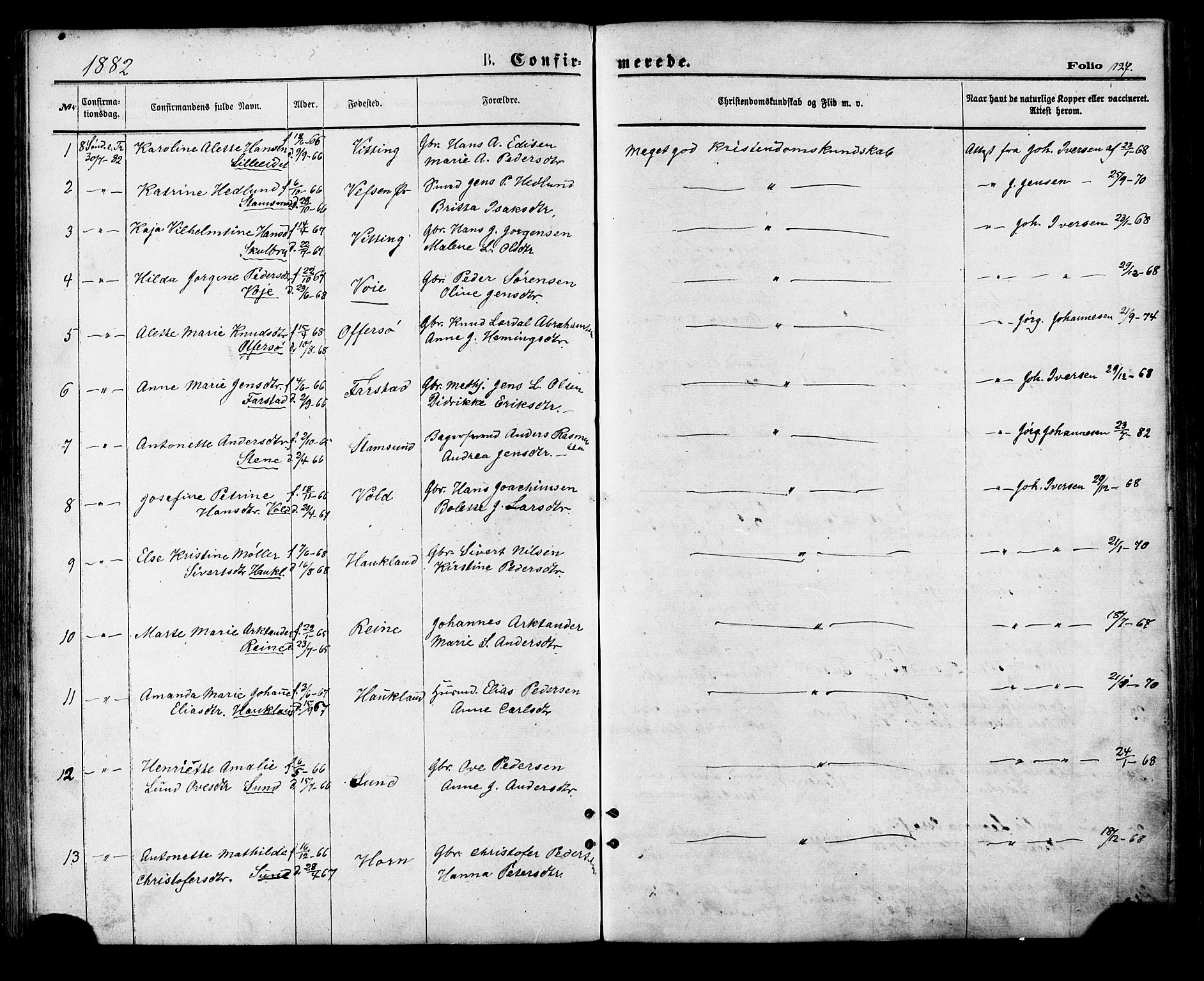 Ministerialprotokoller, klokkerbøker og fødselsregistre - Nordland, AV/SAT-A-1459/881/L1166: Parish register (copy) no. 881C03, 1876-1885, p. 127