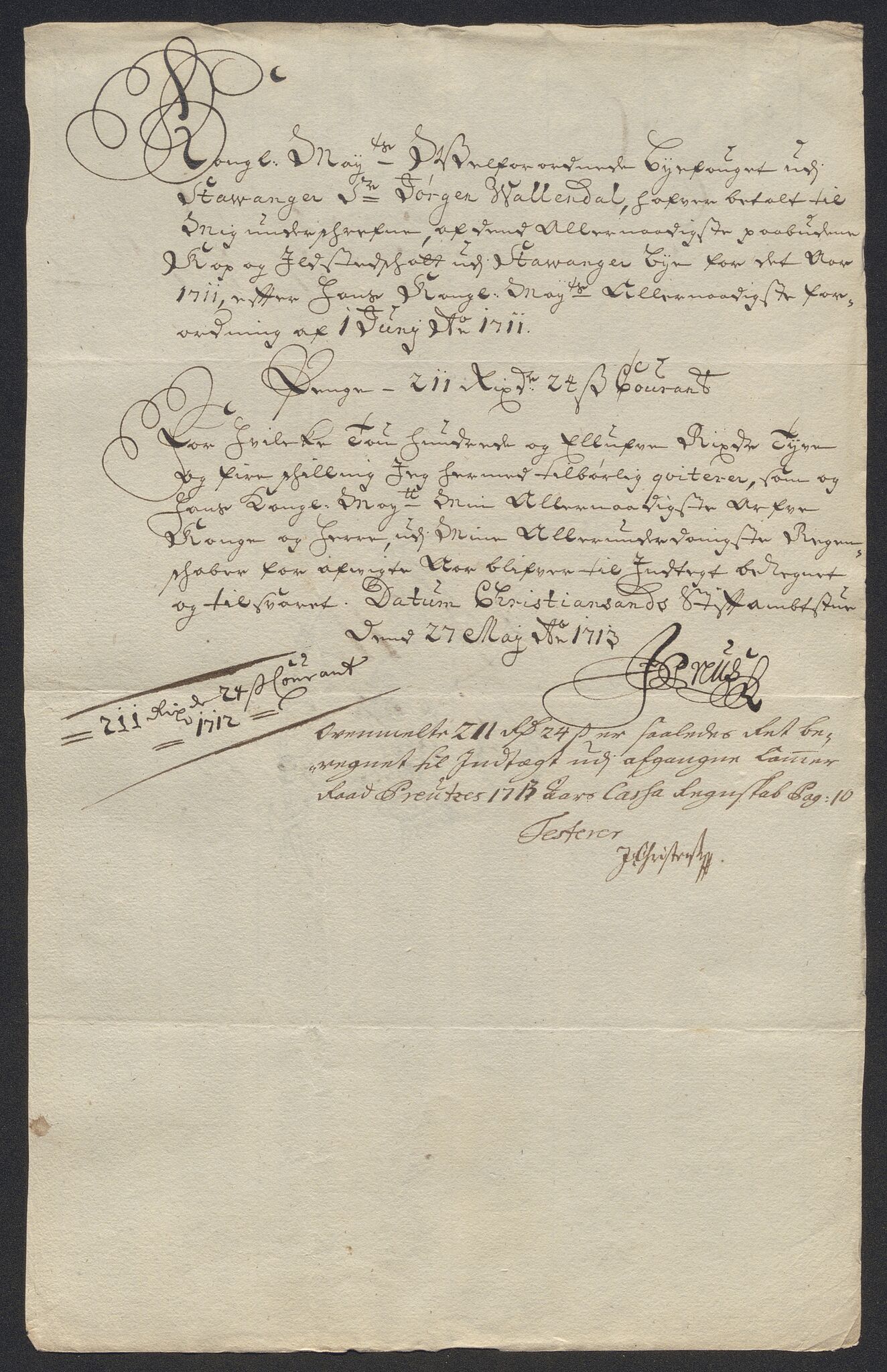 Rentekammeret inntil 1814, Reviderte regnskaper, Byregnskaper, AV/RA-EA-4066/R/Ro/L0302: [O4] Kontribusjonsregnskap, 1687-1711, p. 381