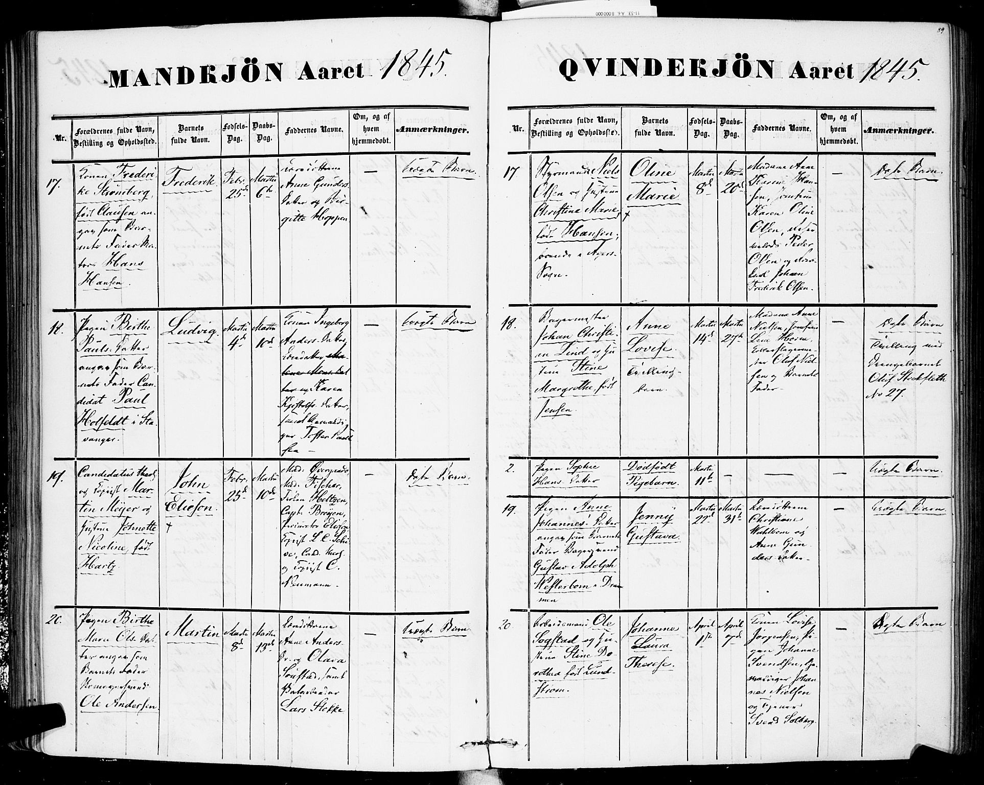 Rikshospitalet prestekontor Kirkebøker, AV/SAO-A-10309b/F/L0003: Parish register (official) no. 3, 1841-1853, p. 89