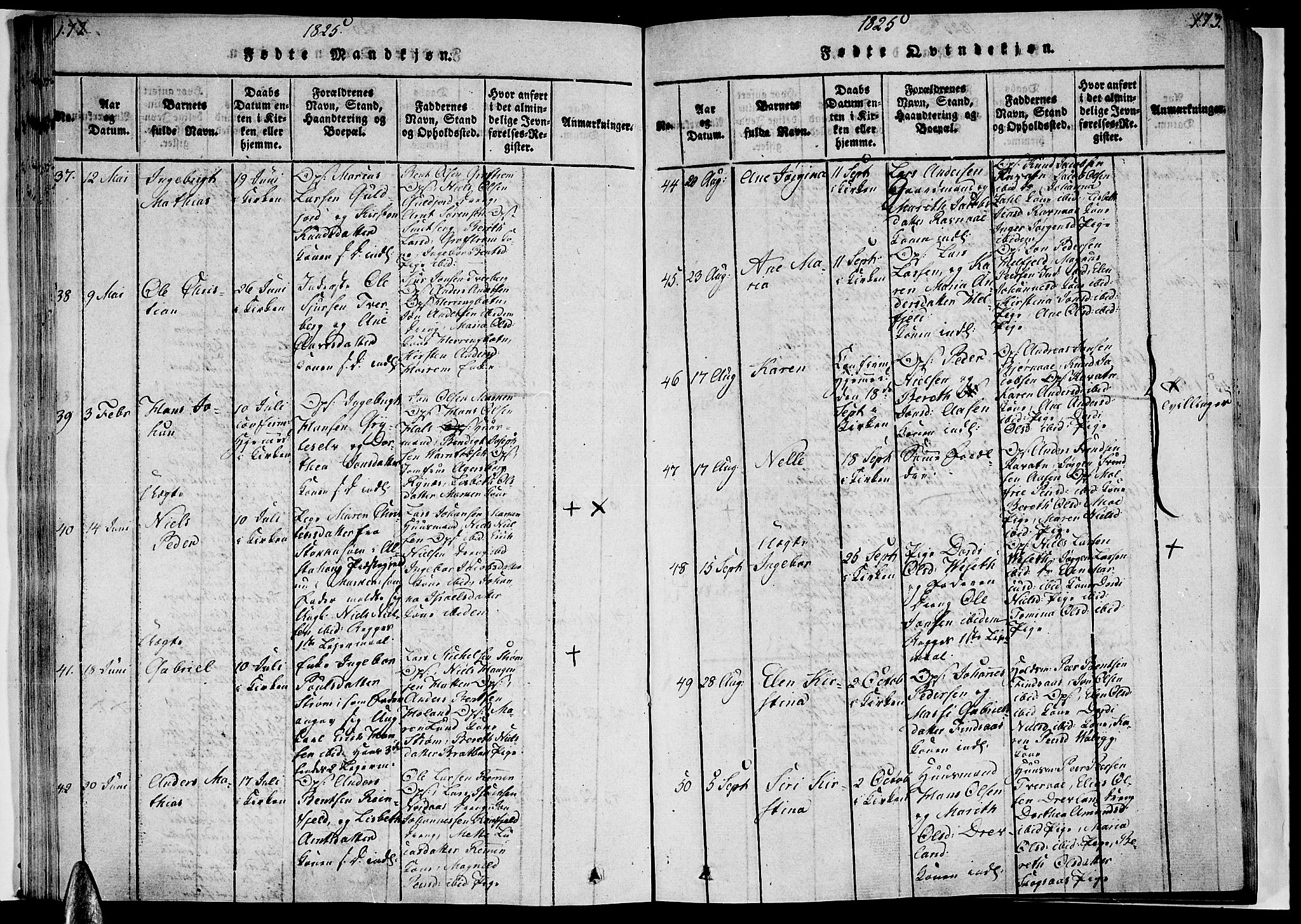 Ministerialprotokoller, klokkerbøker og fødselsregistre - Nordland, AV/SAT-A-1459/820/L0288: Parish register (official) no. 820A09, 1820-1825, p. 172-173