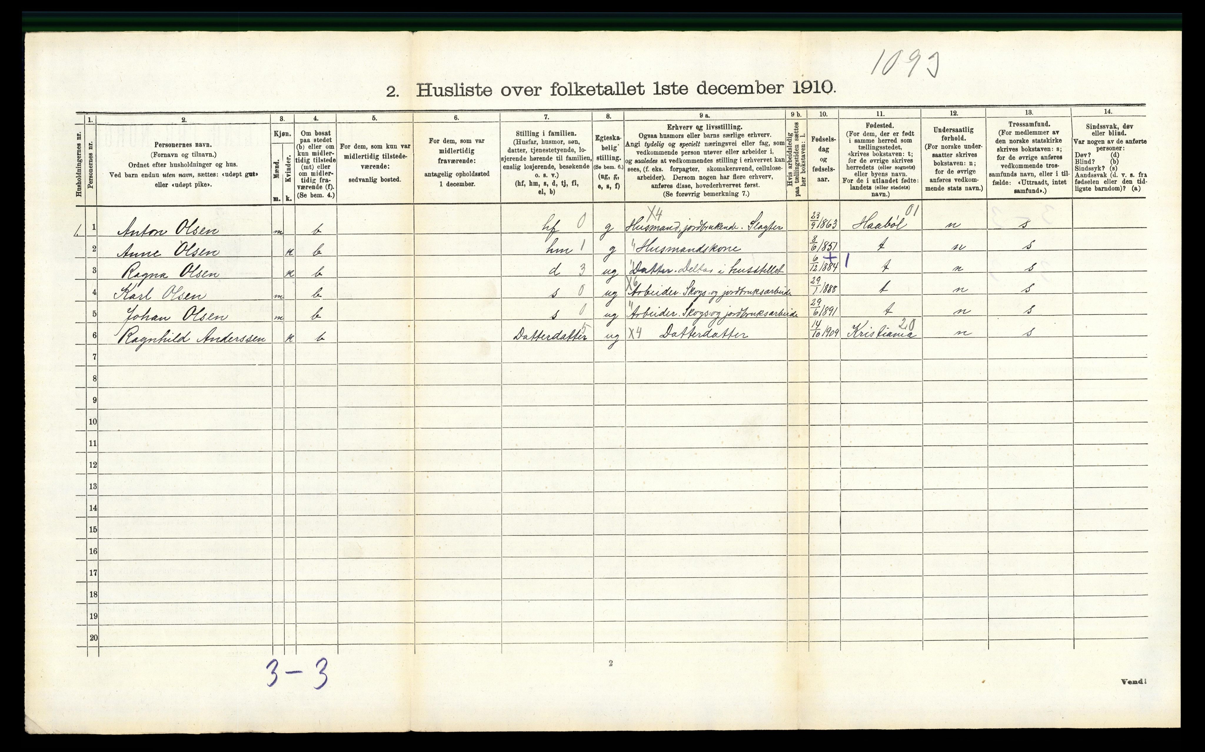 RA, 1910 census for Kråkstad, 1910, p. 864