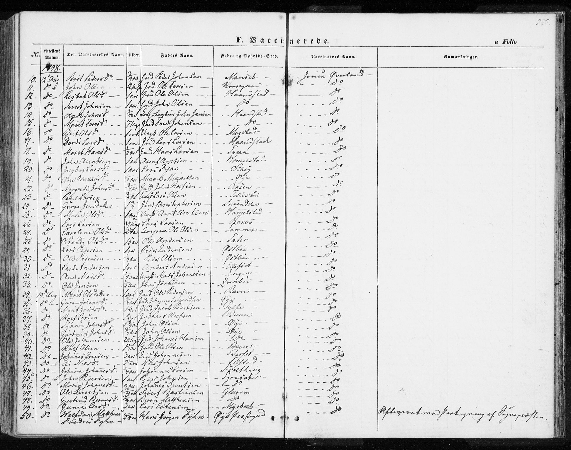 Ministerialprotokoller, klokkerbøker og fødselsregistre - Møre og Romsdal, AV/SAT-A-1454/595/L1043: Parish register (official) no. 595A05, 1843-1851, p. 250