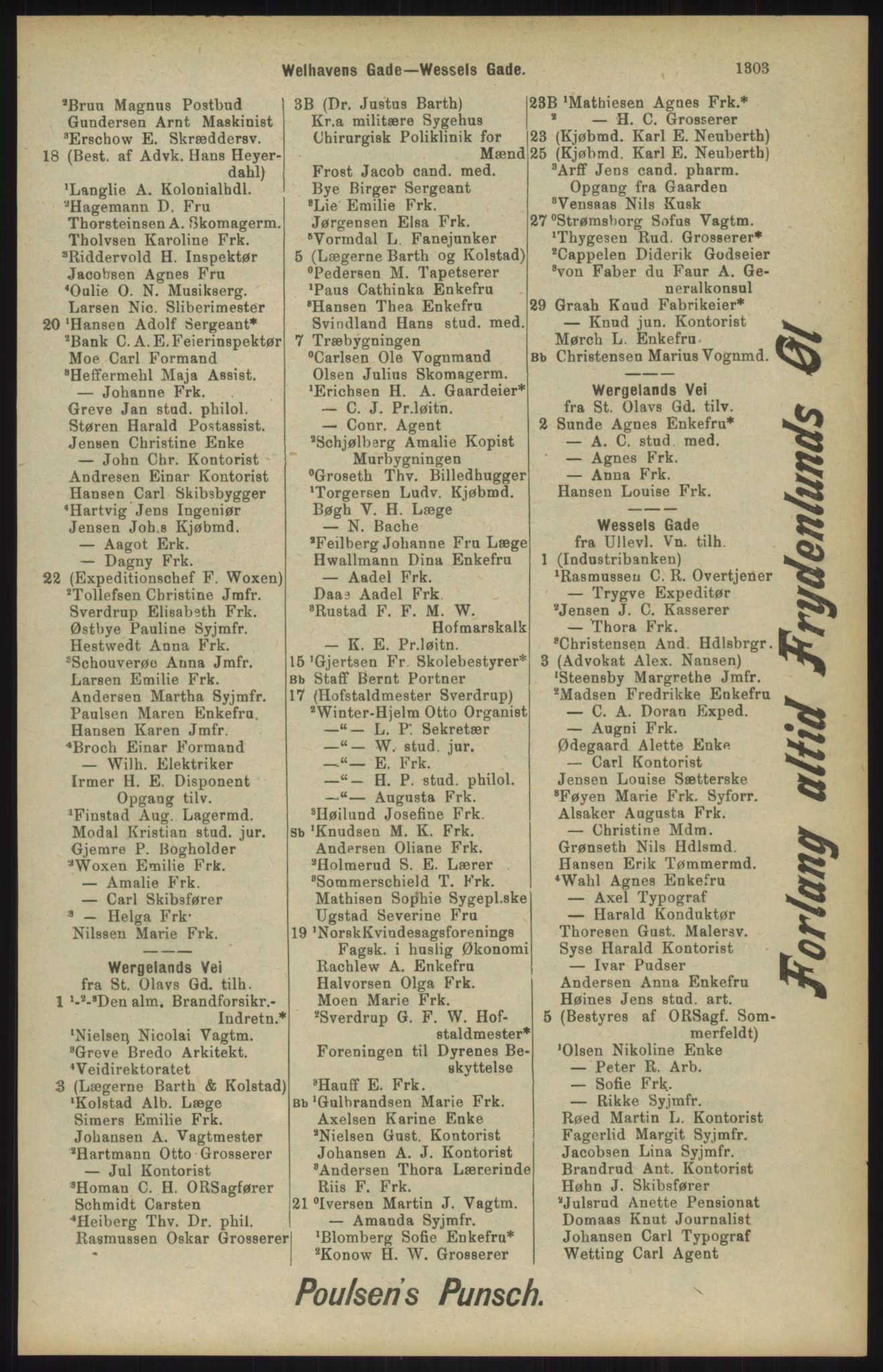 Kristiania/Oslo adressebok, PUBL/-, 1904, p. 1303