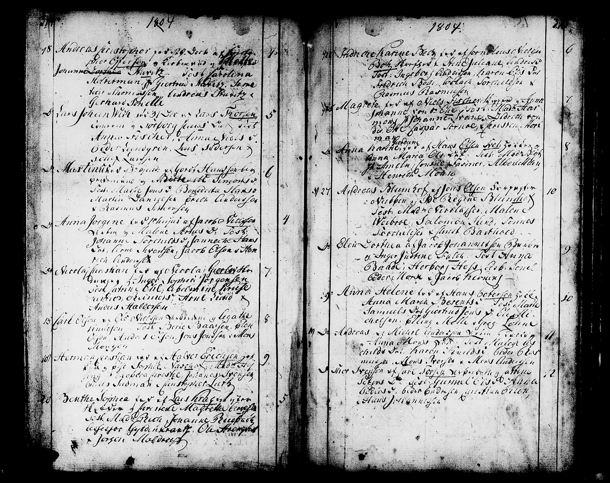 Domkirken sokneprestembete, SAB/A-74801/H/Haa/L0004: Parish register (official) no. A 4, 1763-1820, p. 314-315