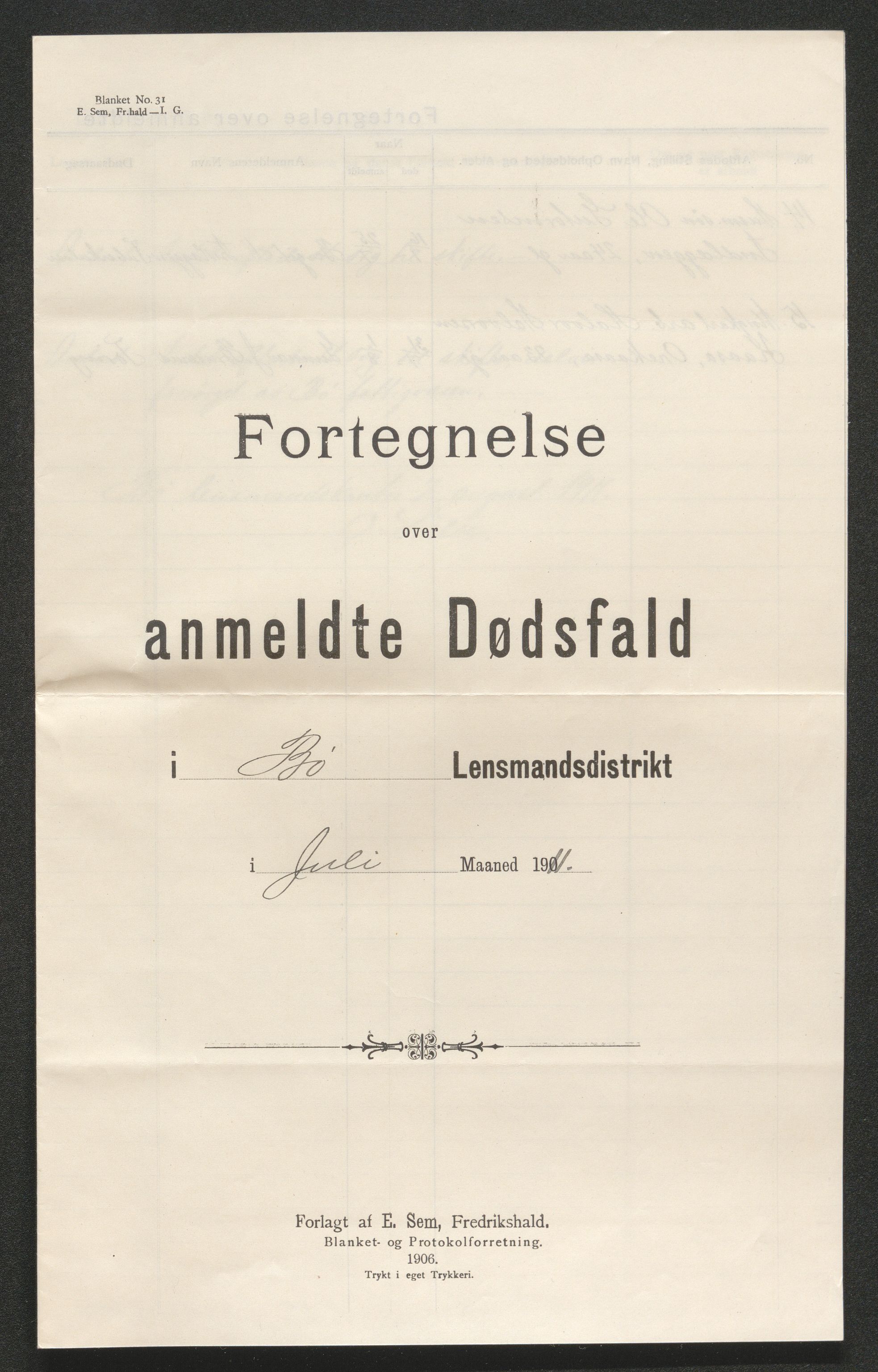 Nedre Telemark sorenskriveri, AV/SAKO-A-135/H/Ha/Hab/L0005: Dødsfallsfortegnelser
, 1911-1916, p. 30