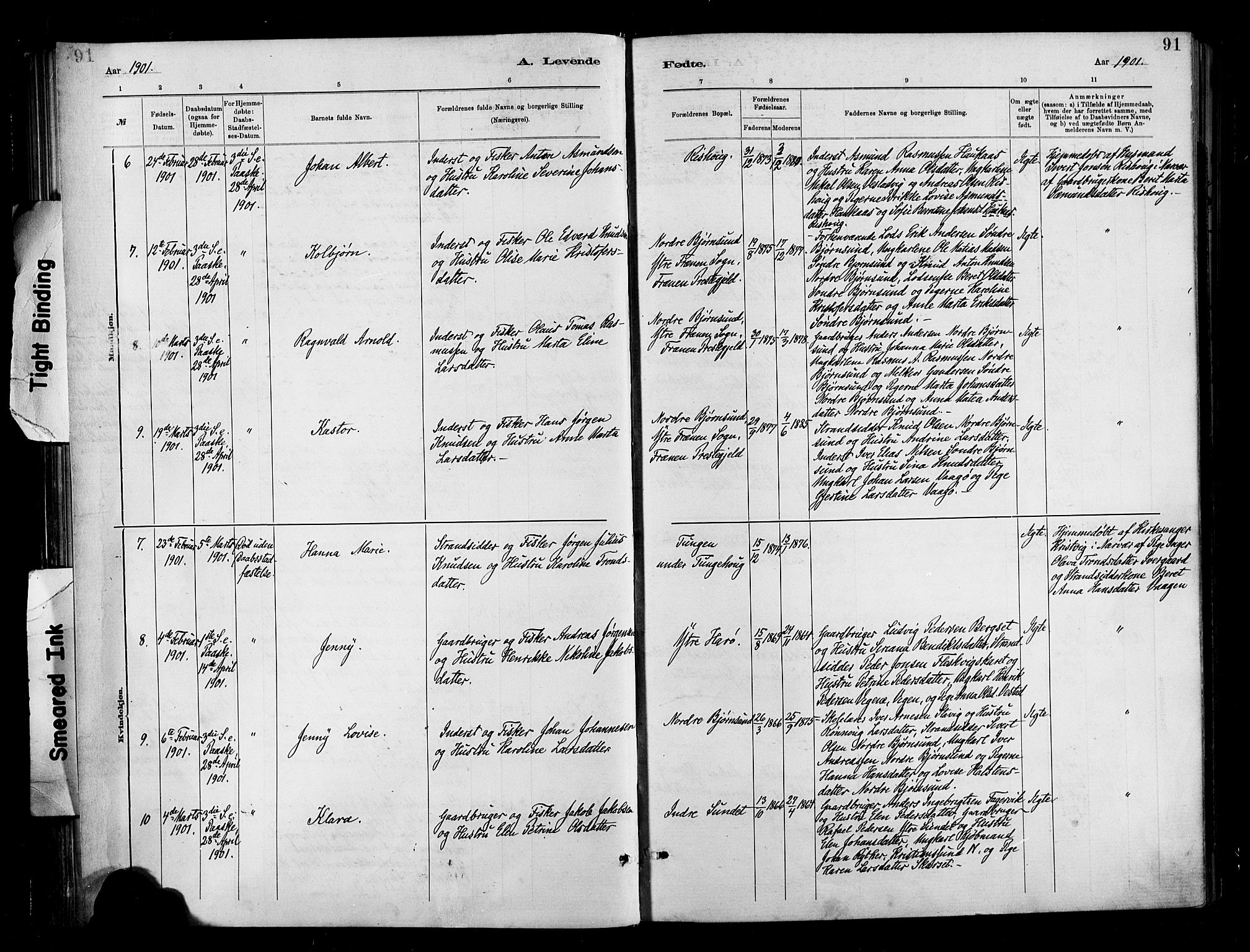 Ministerialprotokoller, klokkerbøker og fødselsregistre - Møre og Romsdal, AV/SAT-A-1454/566/L0769: Parish register (official) no. 566A08, 1881-1903, p. 91