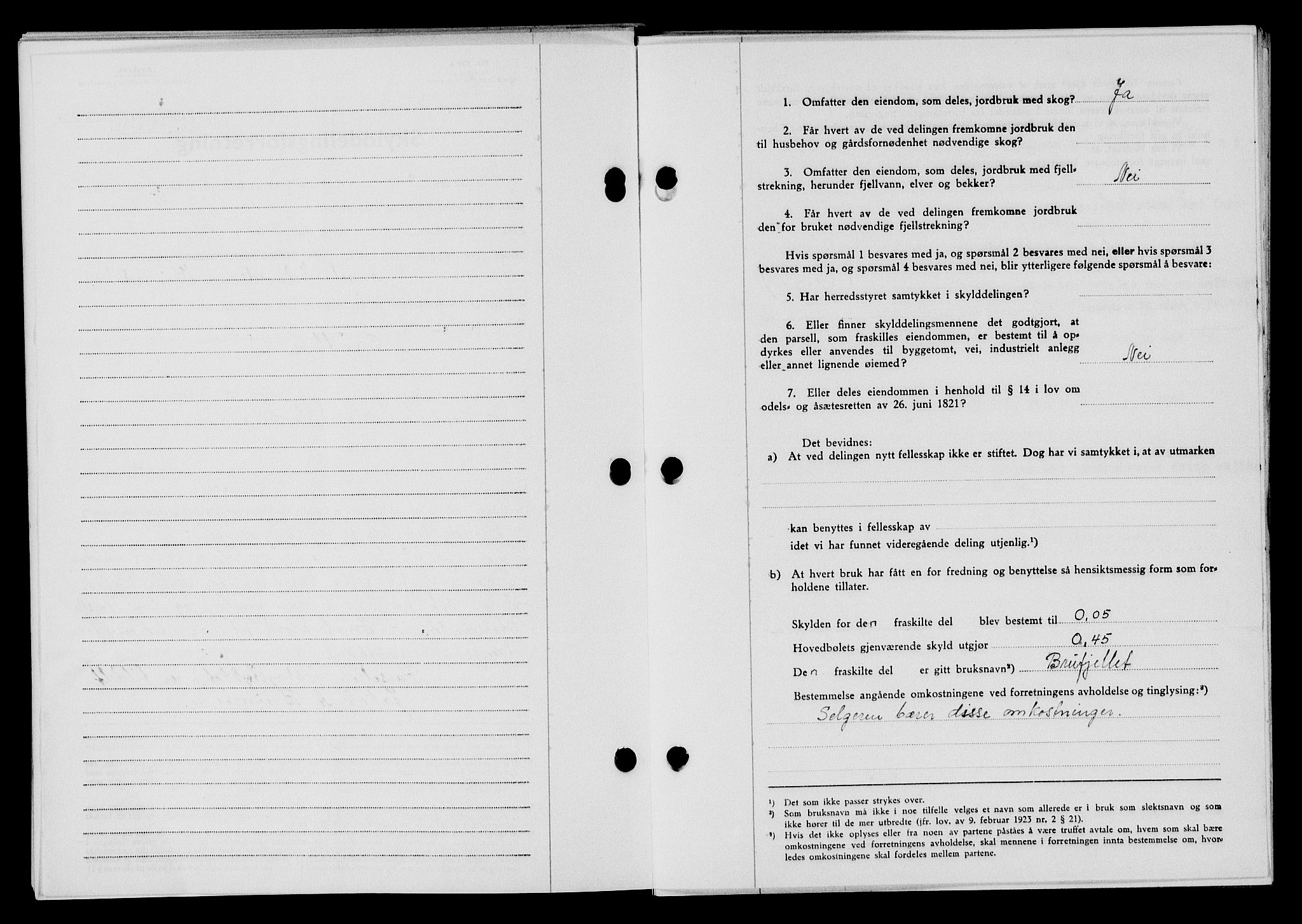 Flekkefjord sorenskriveri, SAK/1221-0001/G/Gb/Gba/L0060: Mortgage book no. A-8, 1945-1946, Diary no: : 261/1946