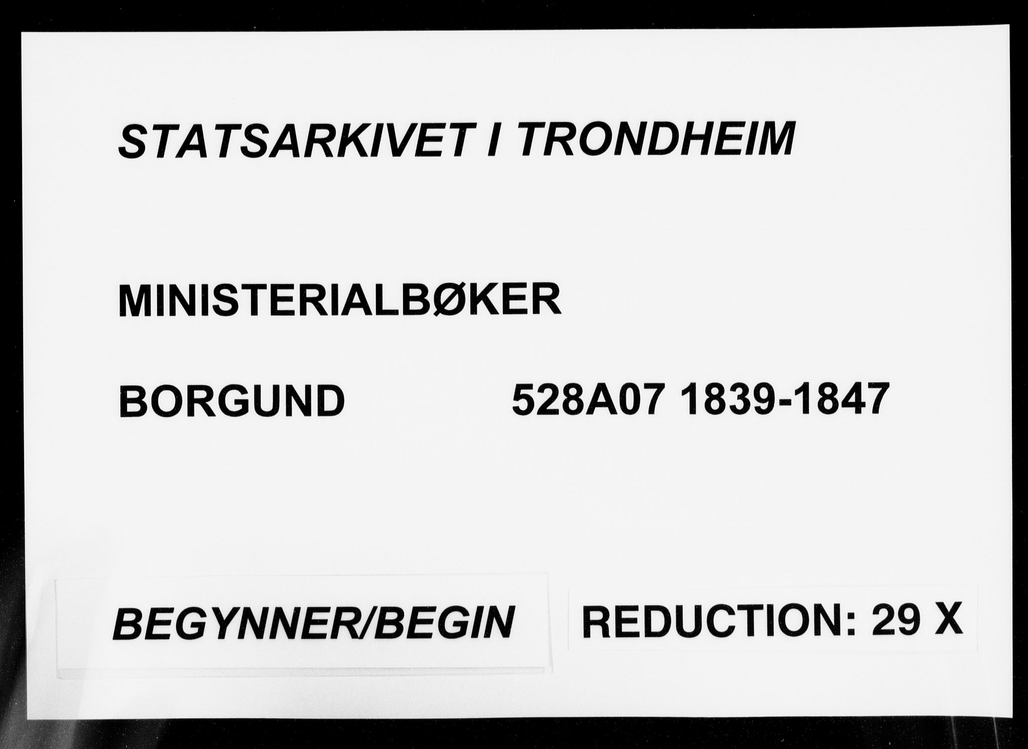 Ministerialprotokoller, klokkerbøker og fødselsregistre - Møre og Romsdal, SAT/A-1454/528/L0396: Parish register (official) no. 528A07, 1839-1847