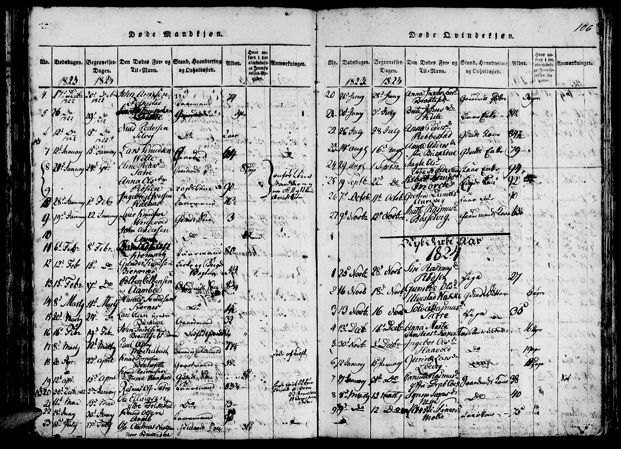 Ministerialprotokoller, klokkerbøker og fødselsregistre - Møre og Romsdal, AV/SAT-A-1454/511/L0138: Parish register (official) no. 511A05, 1817-1832, p. 106