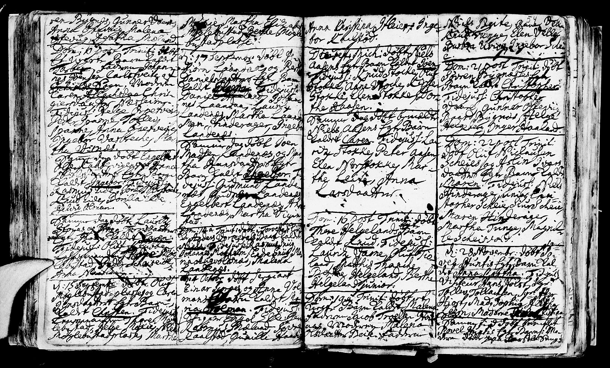 Avaldsnes sokneprestkontor, AV/SAST-A -101851/H/Ha/Haa/L0001: Parish register (official) no. A 1, 1711-1764, p. 54