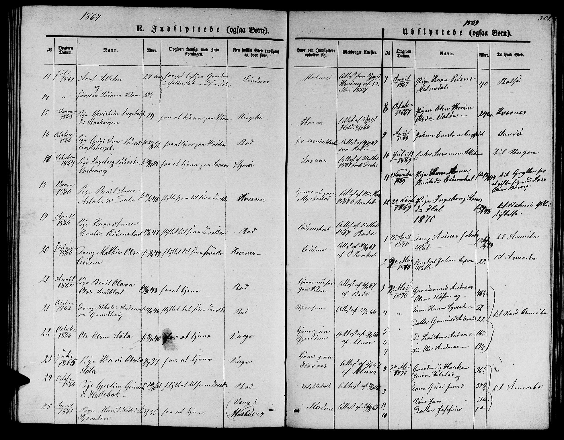 Ministerialprotokoller, klokkerbøker og fødselsregistre - Møre og Romsdal, SAT/A-1454/565/L0753: Parish register (copy) no. 565C02, 1845-1870, p. 300
