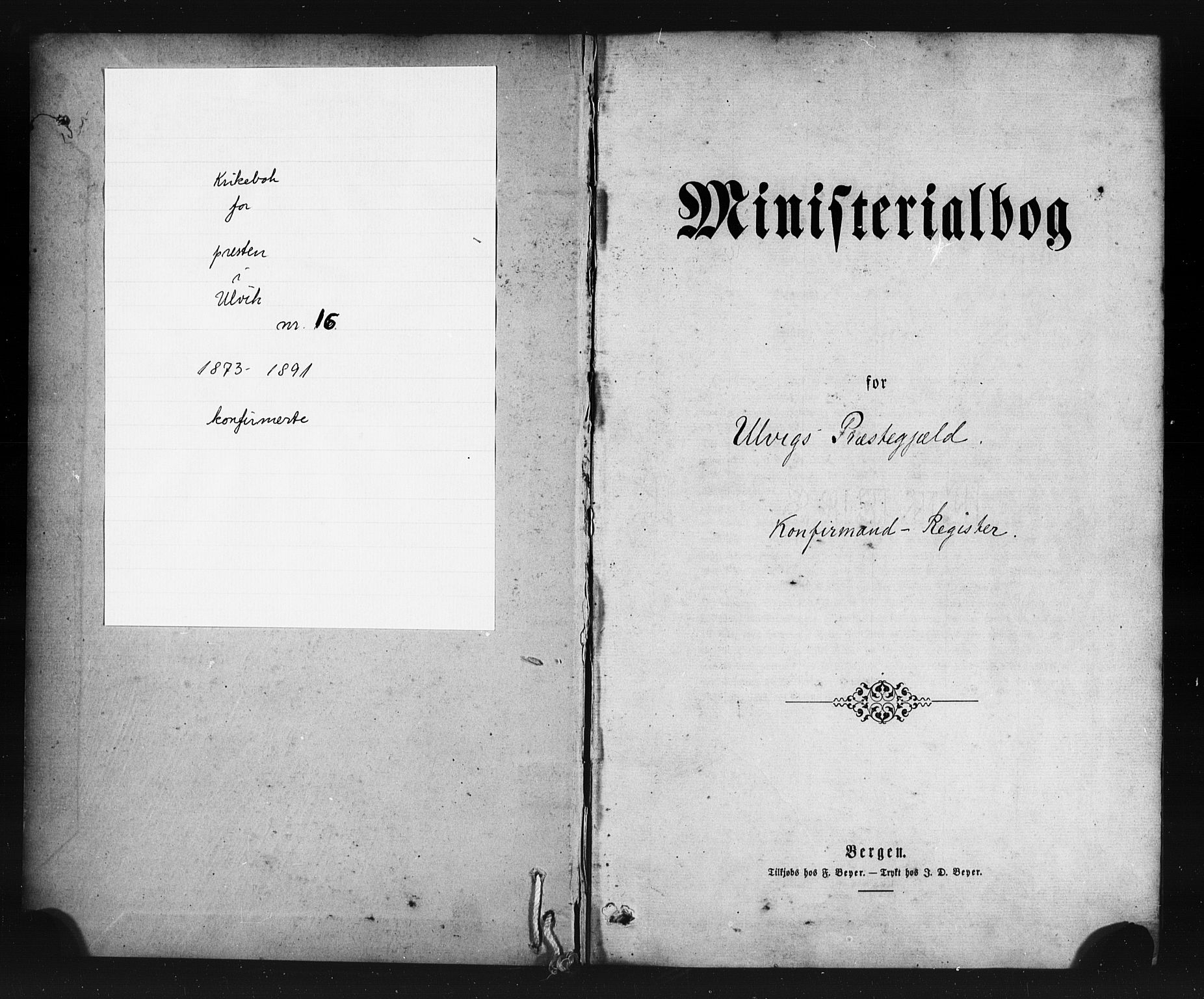 Ulvik sokneprestembete, SAB/A-78801/H/Haa: Parish register (official) no. A 17, 1873-1891