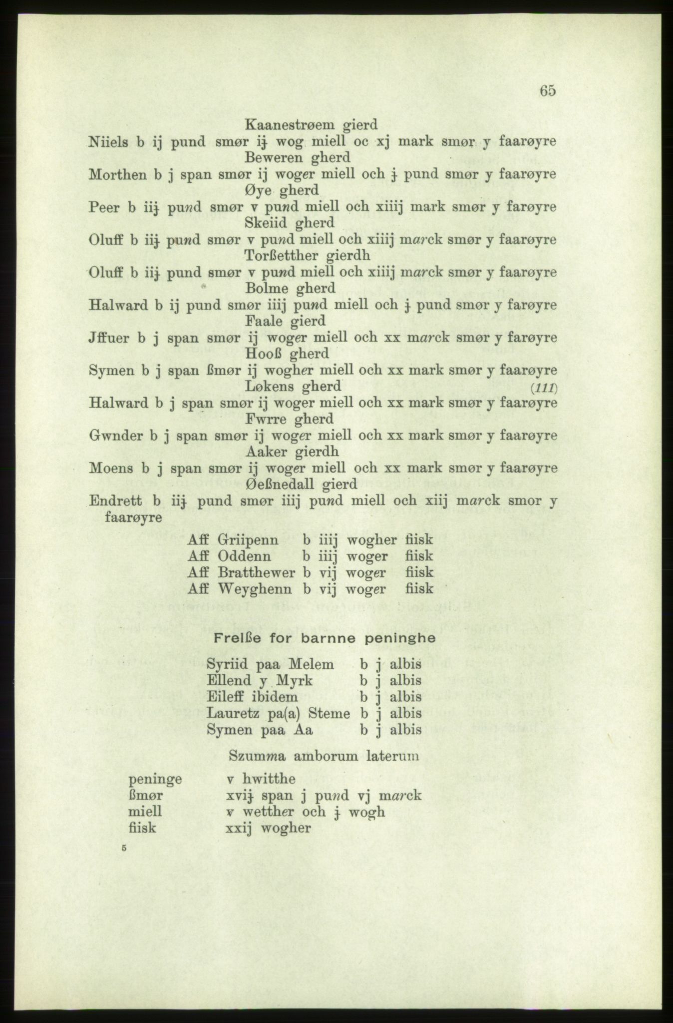 Publikasjoner utgitt av Arkivverket, PUBL/PUBL-001/C/0006: Bind 6: Rekneskapsbøker for Trondheims len 1548-1549 og 1557-1559, 1548-1559, p. 65