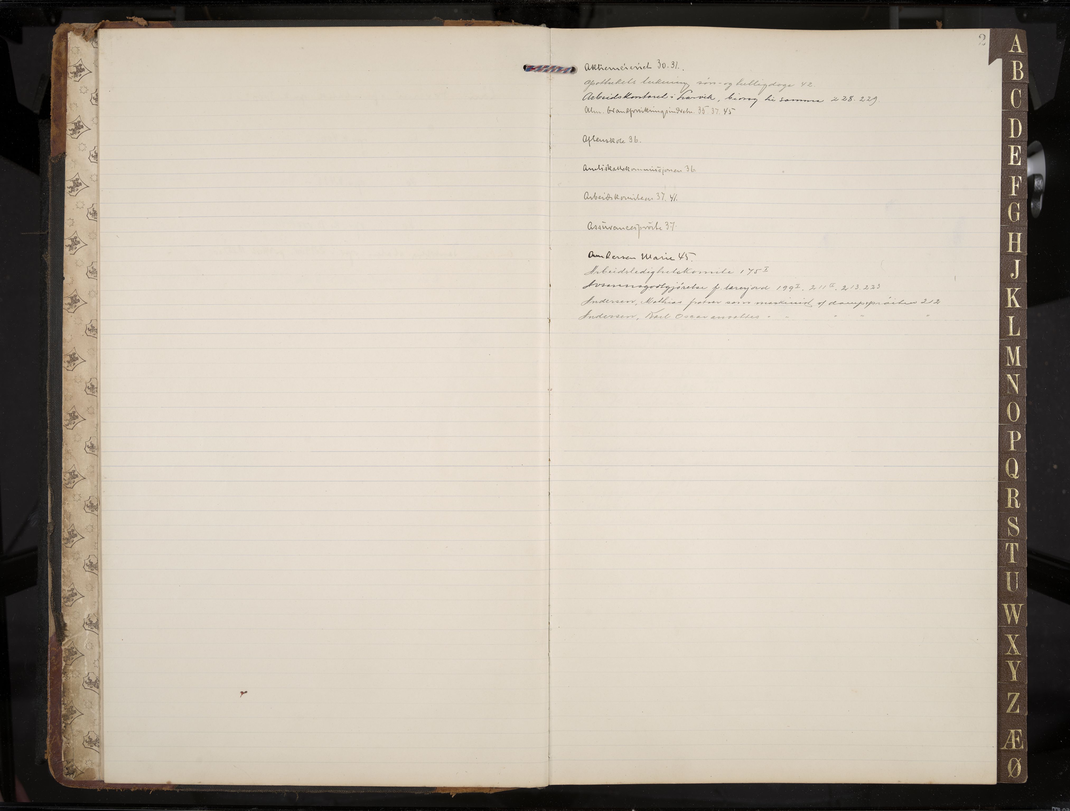 Stavern formannskap og sentraladministrasjon, IKAK/0708021/A/Aa/L0005: Møtebok med register, 1905-1917, p. 2