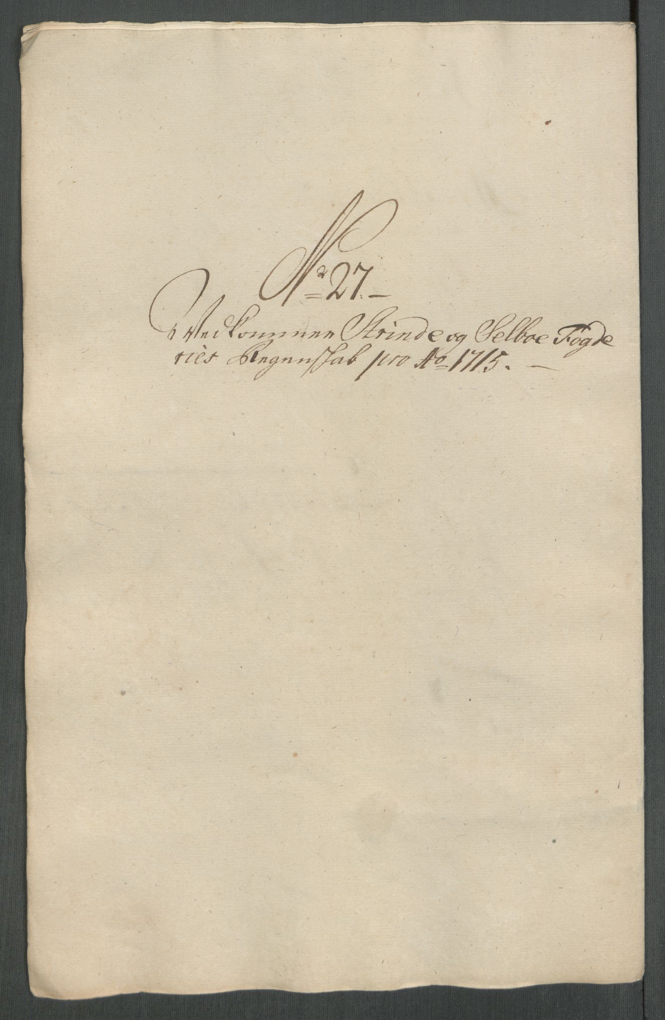 Rentekammeret inntil 1814, Reviderte regnskaper, Fogderegnskap, AV/RA-EA-4092/R61/L4115: Fogderegnskap Strinda og Selbu, 1715-1716, p. 202