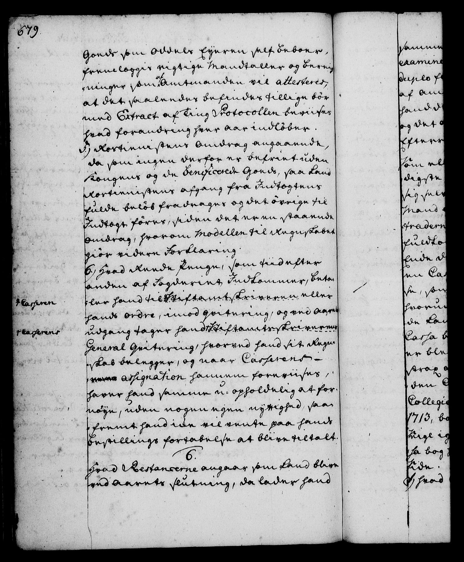 Rentekammeret, Kammerkanselliet, RA/EA-3111/G/Gg/Ggi/L0002: Norsk instruksjonsprotokoll med register (merket RK 53.35), 1729-1751, p. 679