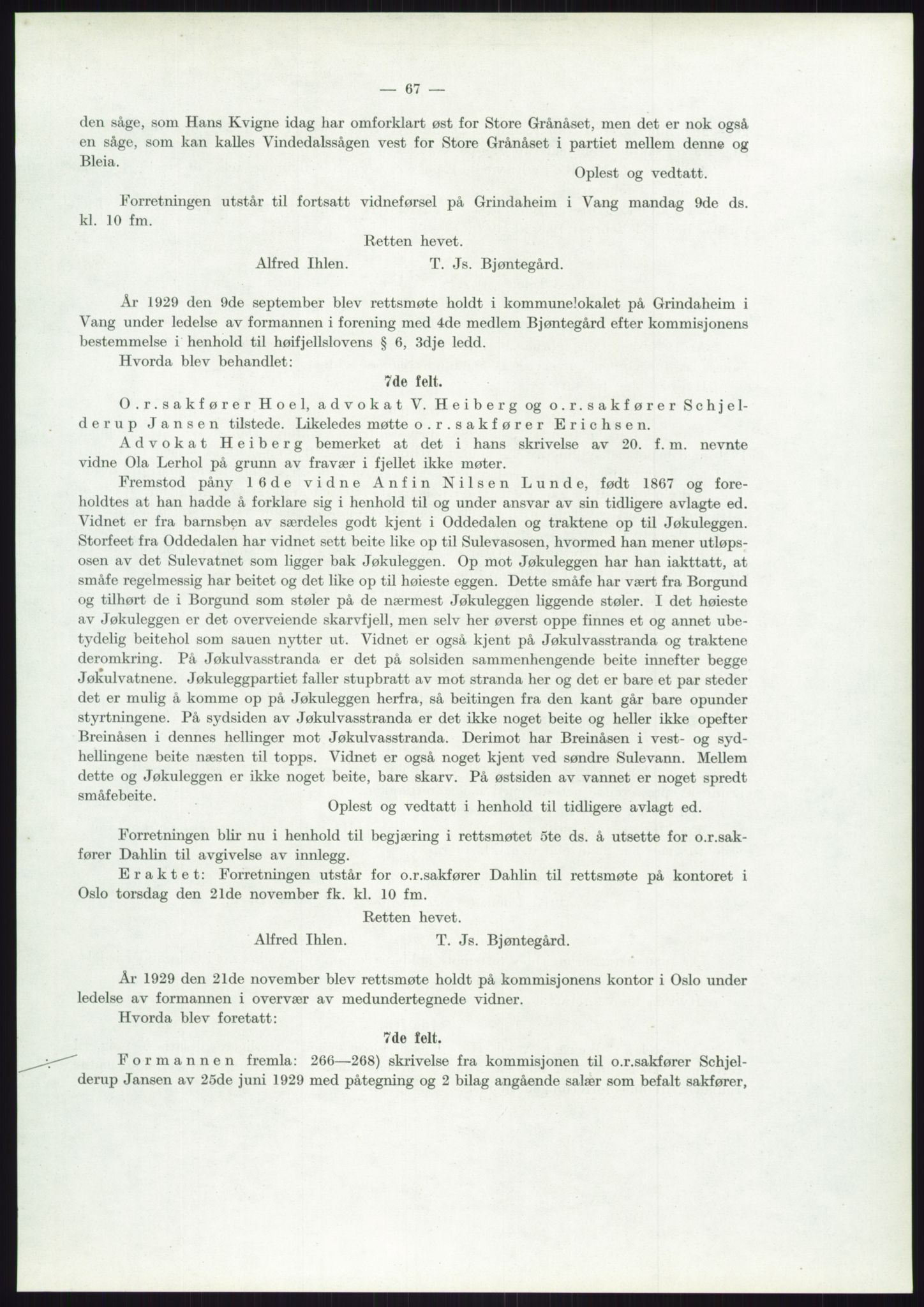 Høyfjellskommisjonen, AV/RA-S-1546/X/Xa/L0001: Nr. 1-33, 1909-1953, p. 3064