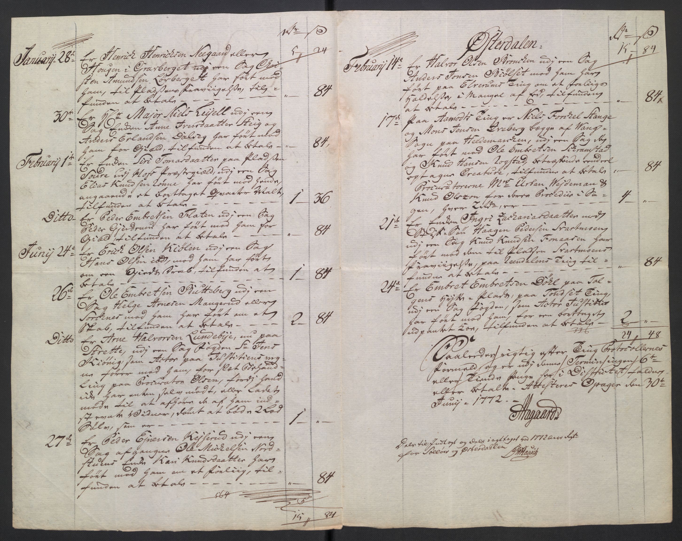 Rentekammeret inntil 1814, Reviderte regnskaper, Mindre regnskaper, AV/RA-EA-4068/Rb/L0014: Opplands amt, 1771-1779, p. 186