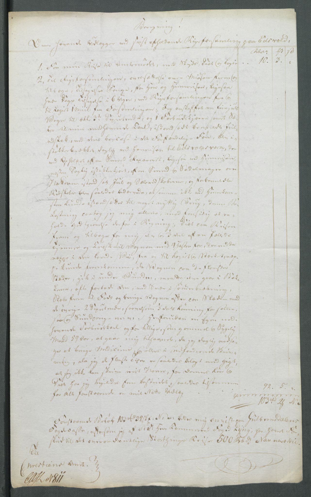 5. departement for finans-, handels- og tollfaget, AV/RA-S-3893/C/Cb/L0014: Regninger fra Riksforsamlingens deputerede, 1814, p. 230