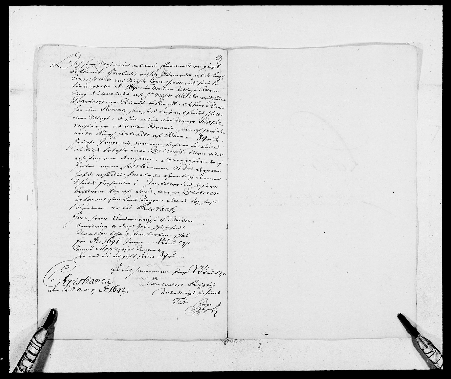 Rentekammeret inntil 1814, Reviderte regnskaper, Fogderegnskap, AV/RA-EA-4092/R13/L0829: Fogderegnskap Solør, Odal og Østerdal, 1691, p. 33