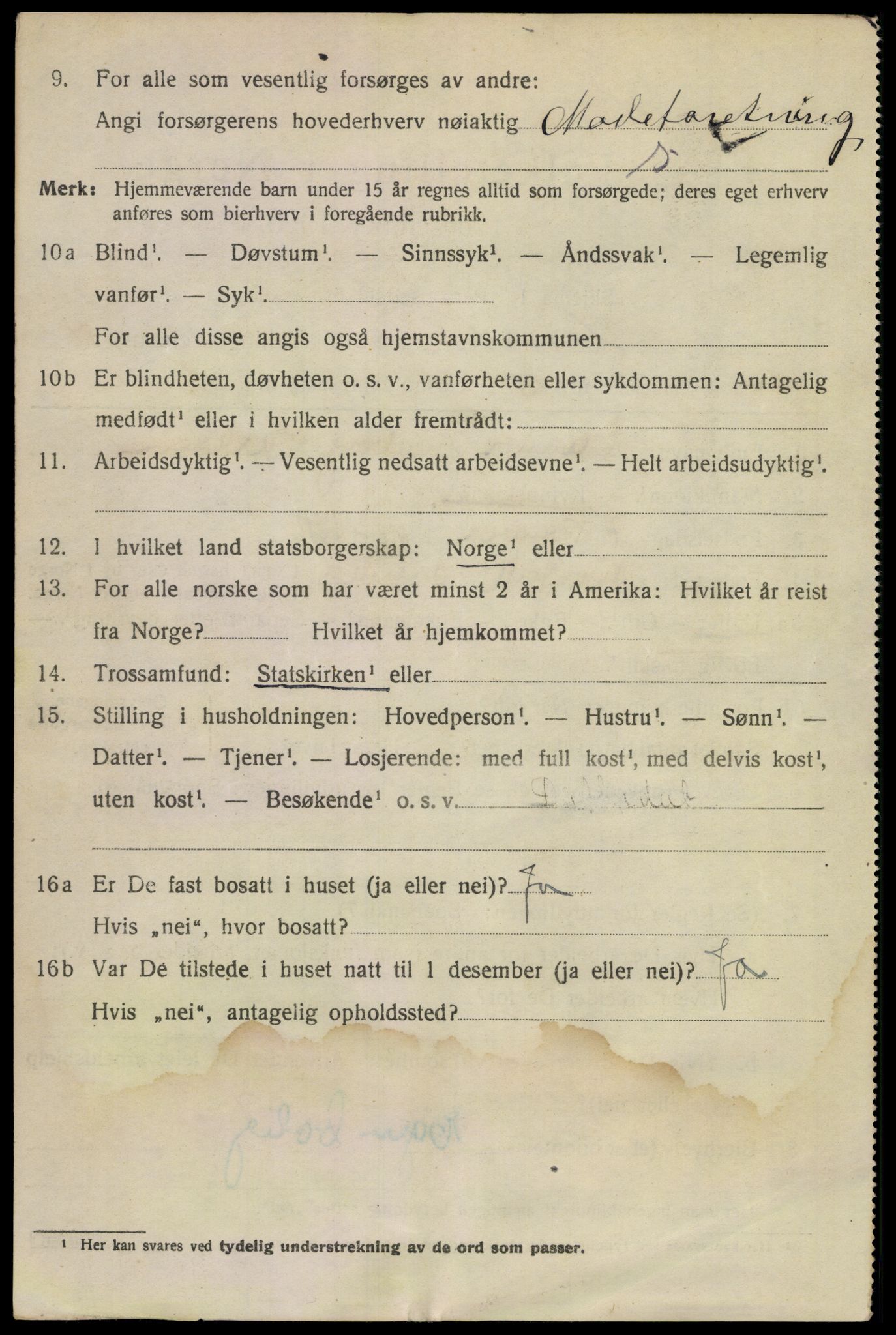 SAKO, 1920 census for Larvik, 1920, p. 28423