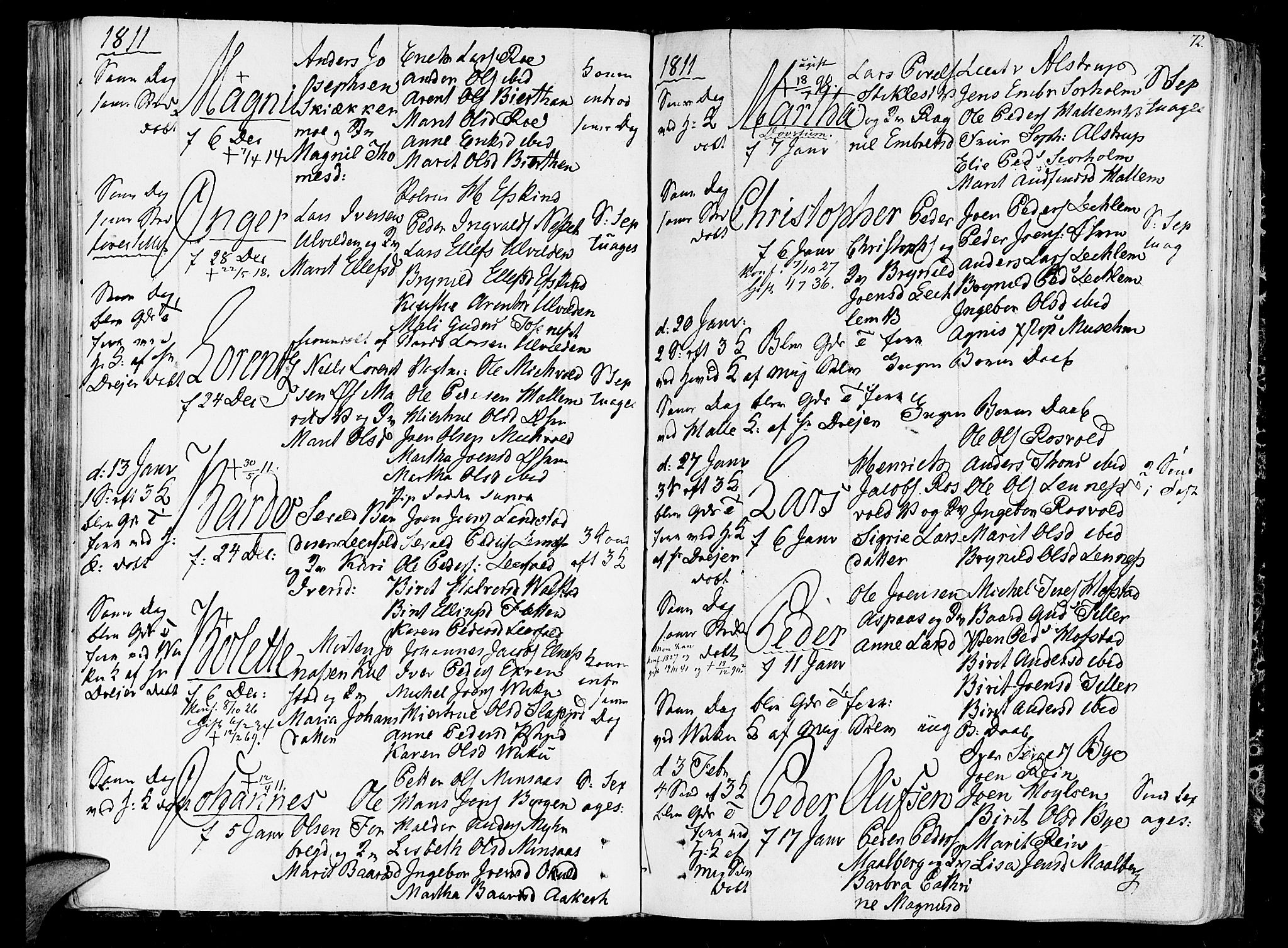 Ministerialprotokoller, klokkerbøker og fødselsregistre - Nord-Trøndelag, SAT/A-1458/723/L0233: Parish register (official) no. 723A04, 1805-1816, p. 72
