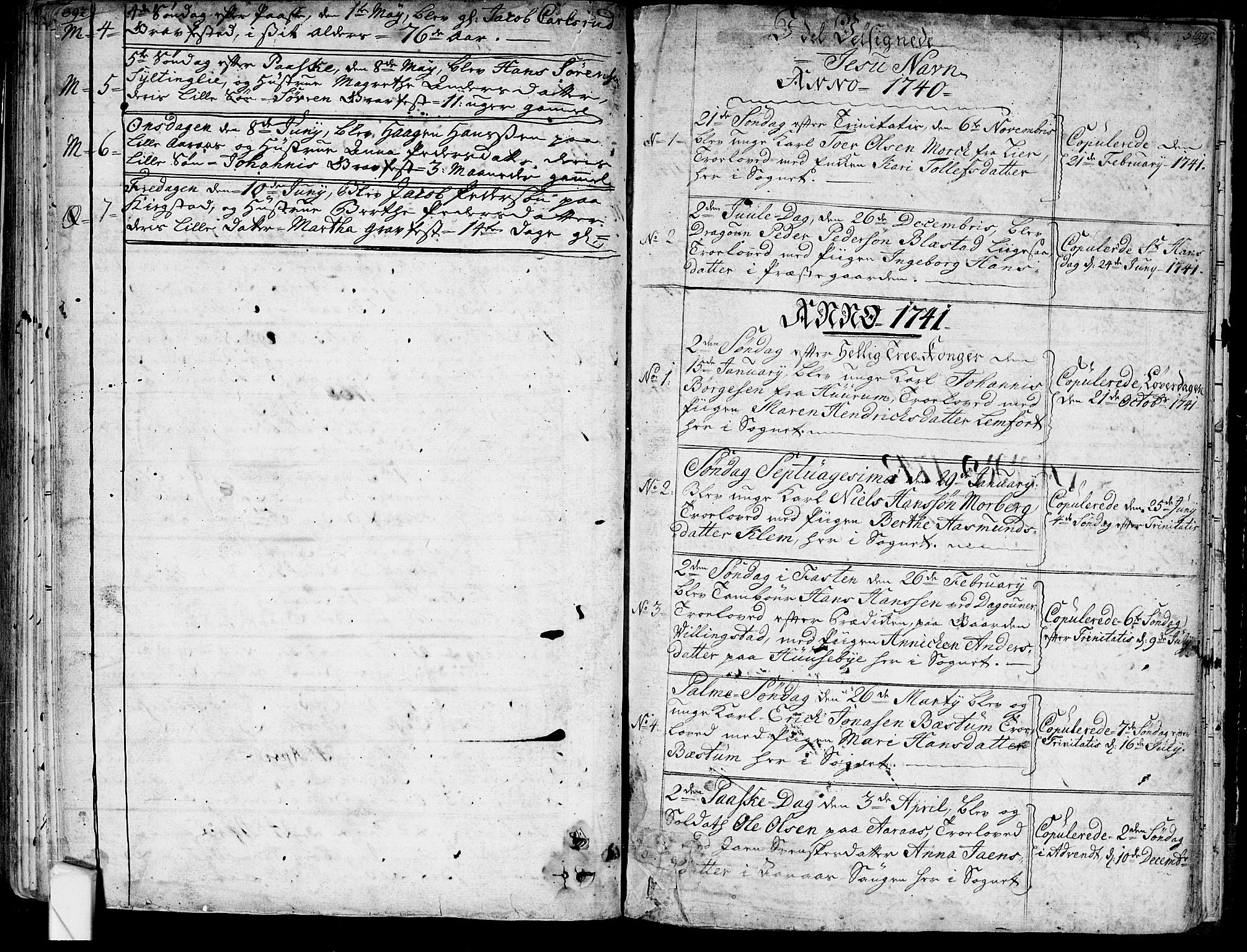 Røyken kirkebøker, SAKO/A-241/G/Ga/L0001: Parish register (copy) no. 1, 1740-1768, p. 392-393