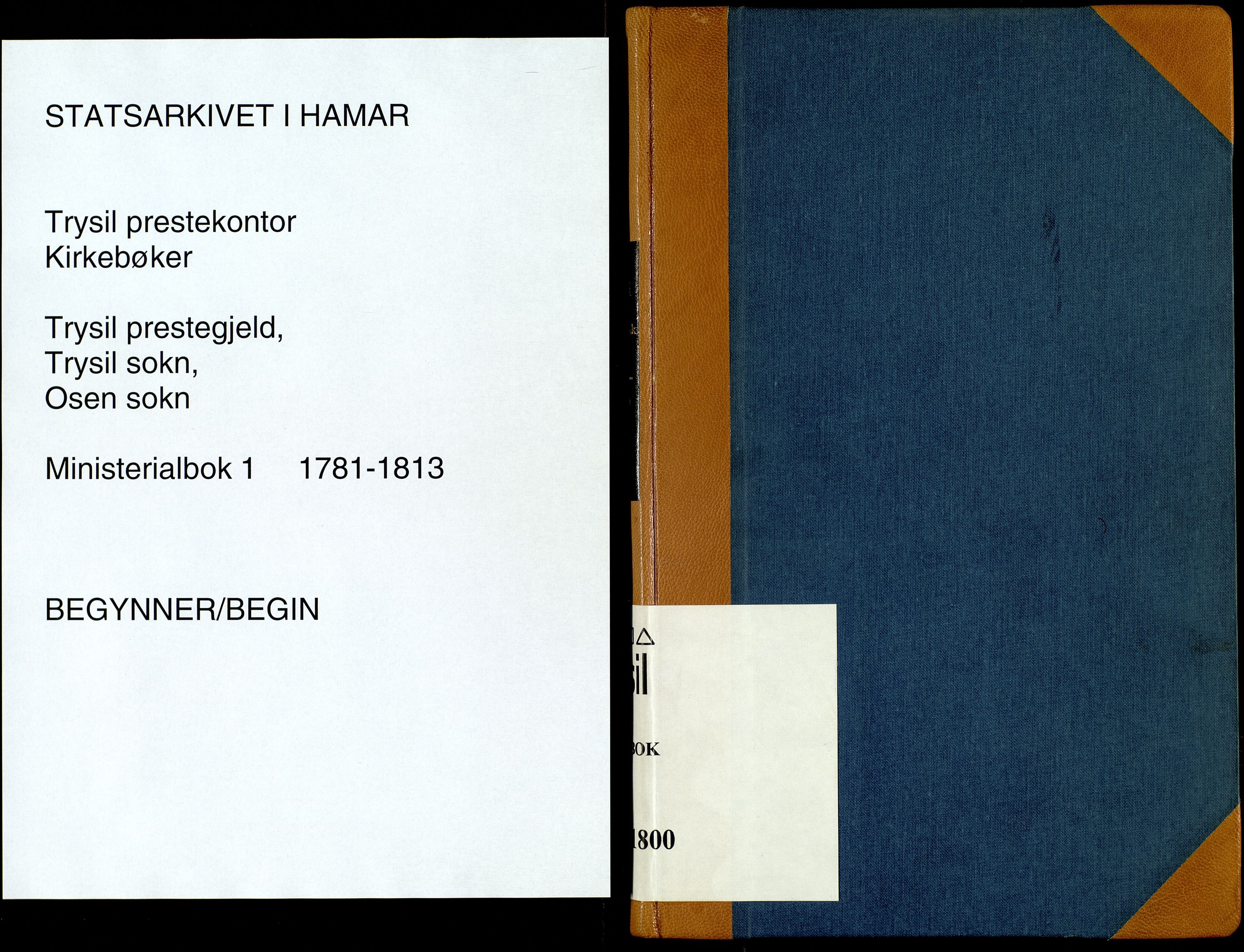 Trysil prestekontor, SAH/PREST-046/H/Ha/Haa/L0001: Parish register (official) no. 1, 1781-1800