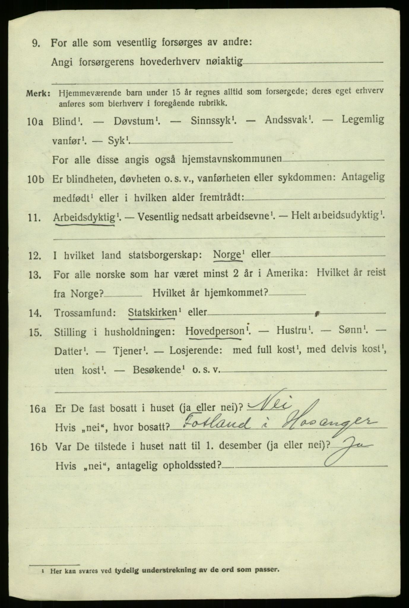 SAB, 1920 census for Fana, 1920, p. 12574