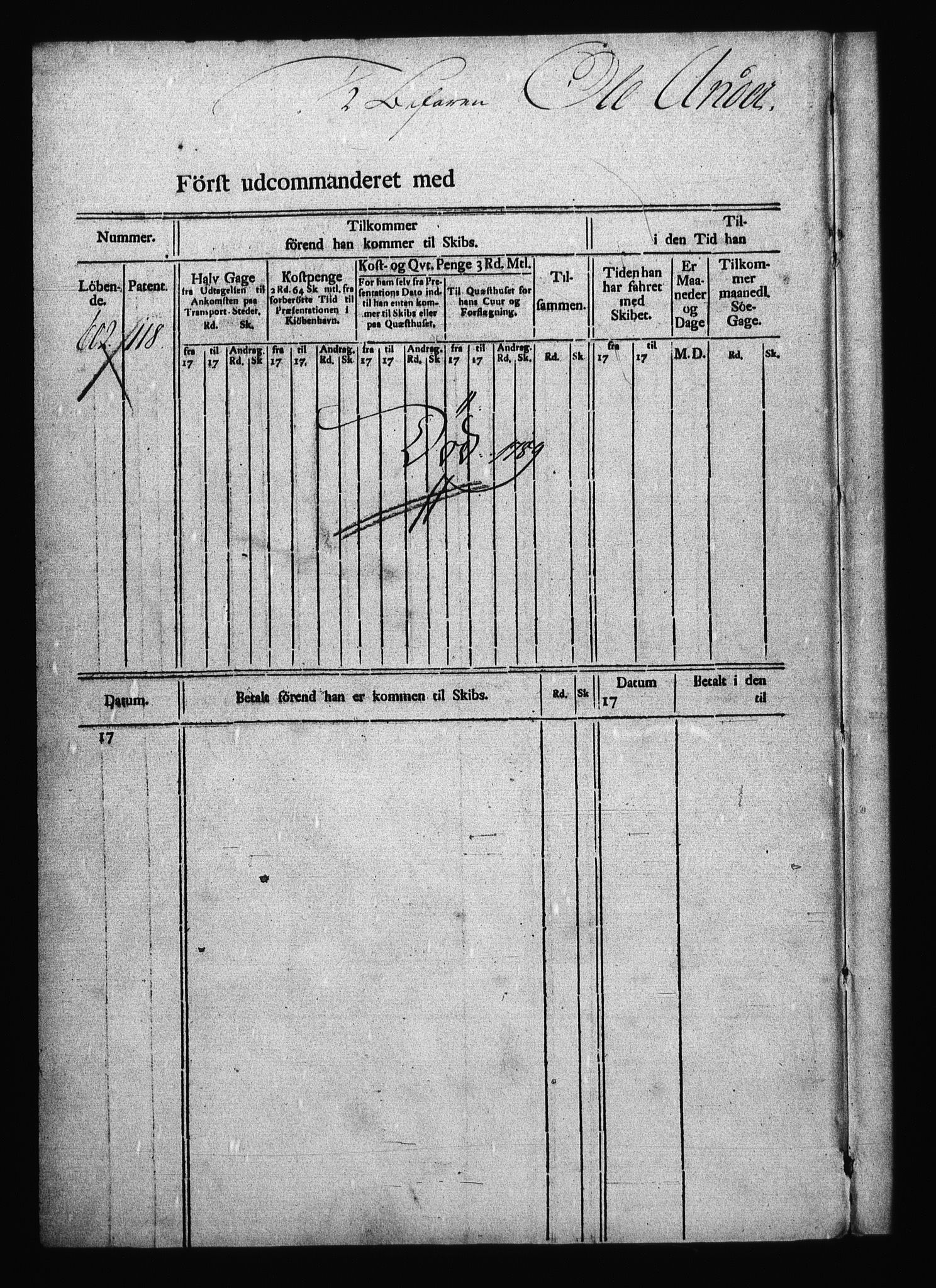 Sjøetaten, AV/RA-EA-3110/F/L0004: Akershus stift, bind 4, 1789