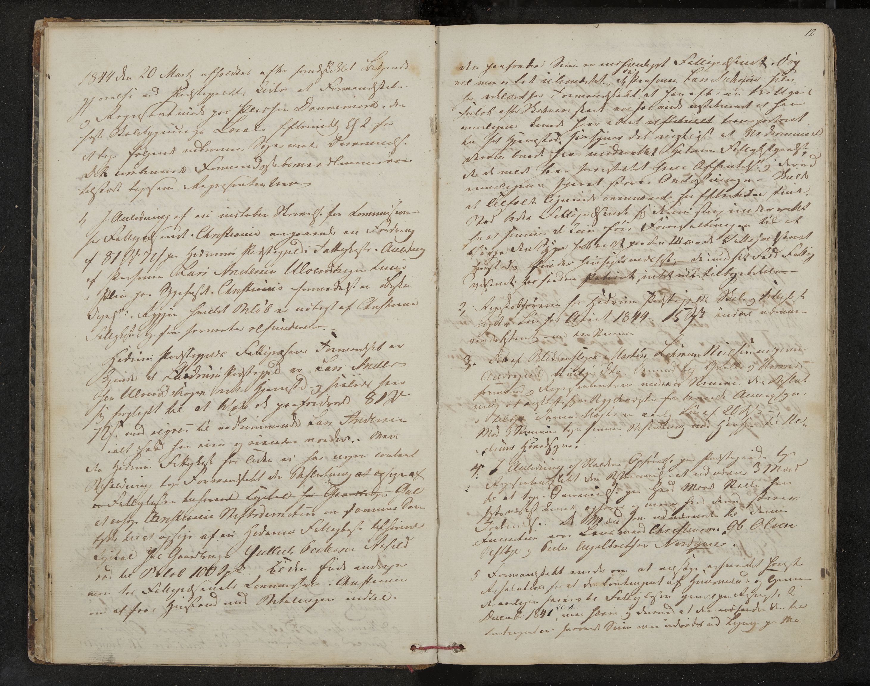 Hedrum formannskap og sentraladministrasjon, IKAK/0727021/A/Aa/L0001: Møtebok med register, 1837-1853, p. 12